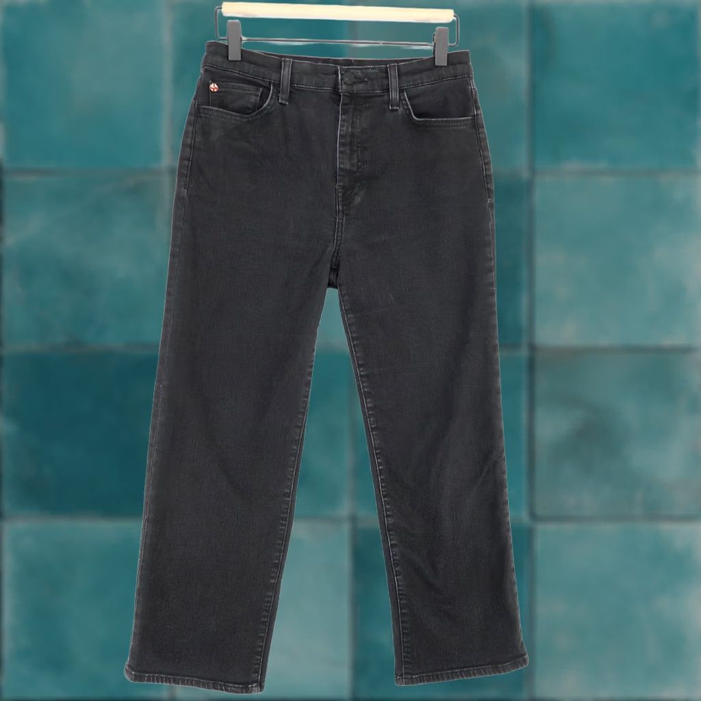 Hudson Hudson Jeans Womens 28 Straight Crop Denim Pants Black Size 28" / US 6 / IT 42 - 1 Thumbnail