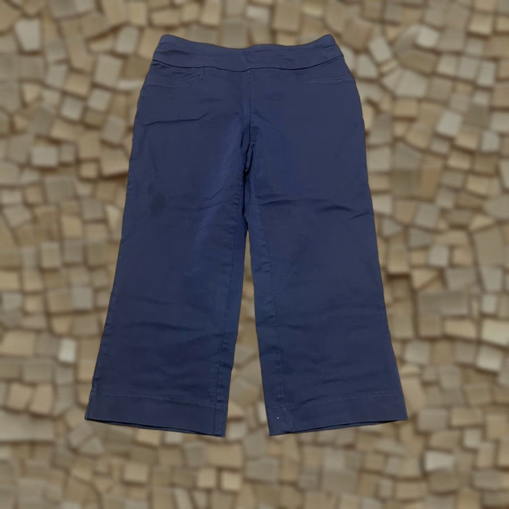 Croft & Barrow Croft & Barrow Capri Pants Women 6 Regular Blue The Effortless Stretch Capri Size M / US 6-8 / IT 42-44 - 1 Thumbnail