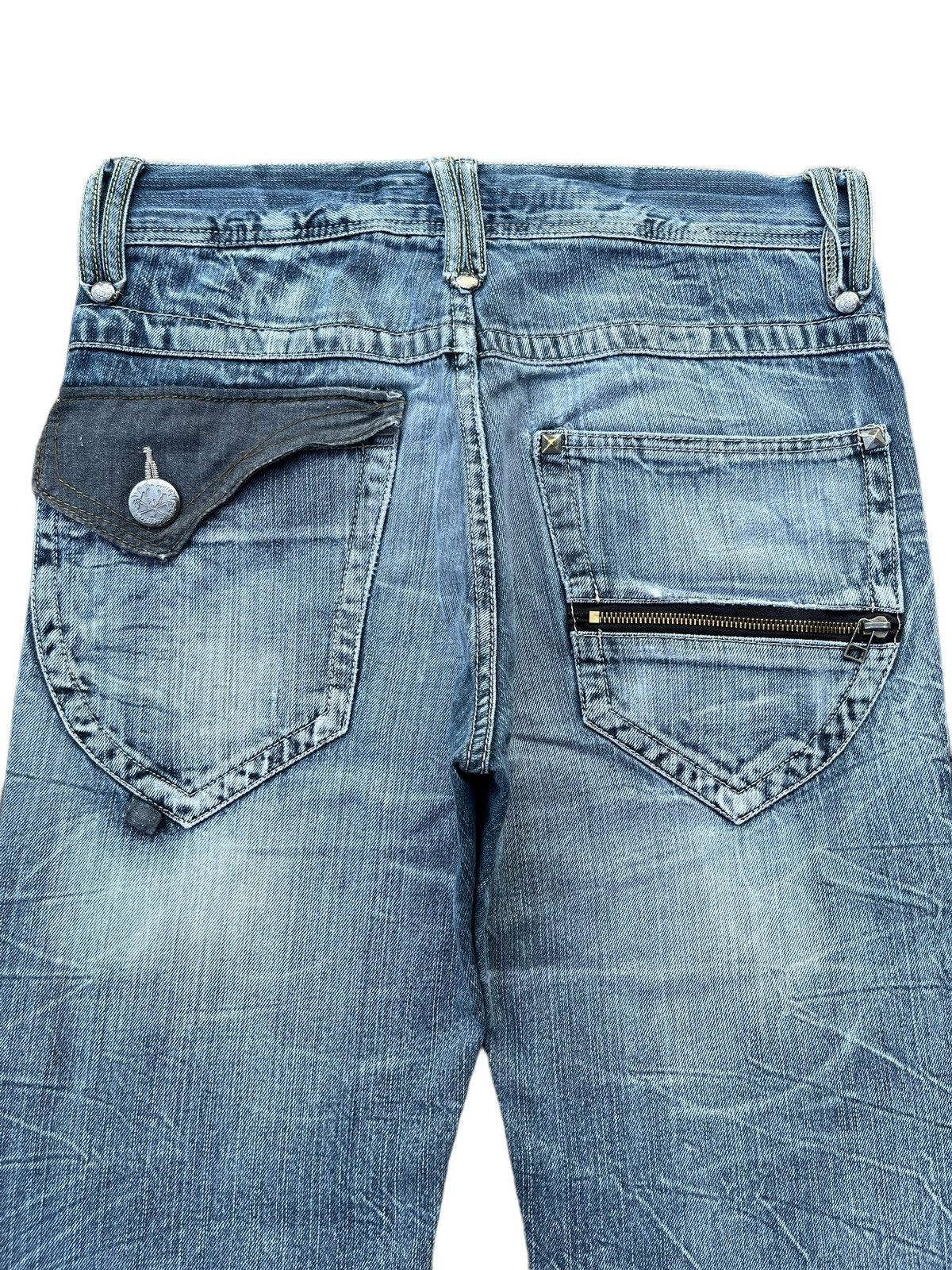 Japanese Brand × Seditionaries Vintage Japanese Brand Blow by Blue Punk Distressed Jeans Size US 31 - 4 Thumbnail