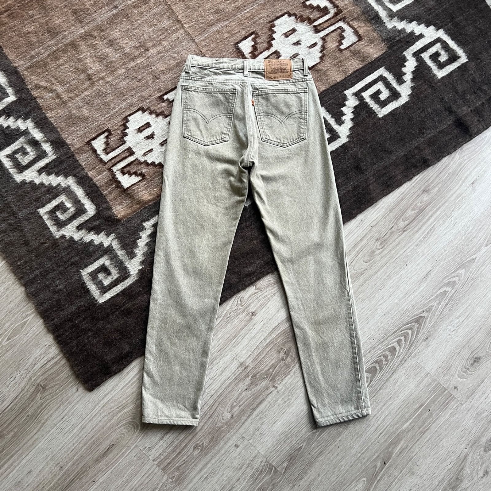 Levi's Levi’s 550 Vintage USA Made Custom Beige Khaki Jeans 9611AC Size 28" / US 6 / IT 42 - 1 Thumbnail