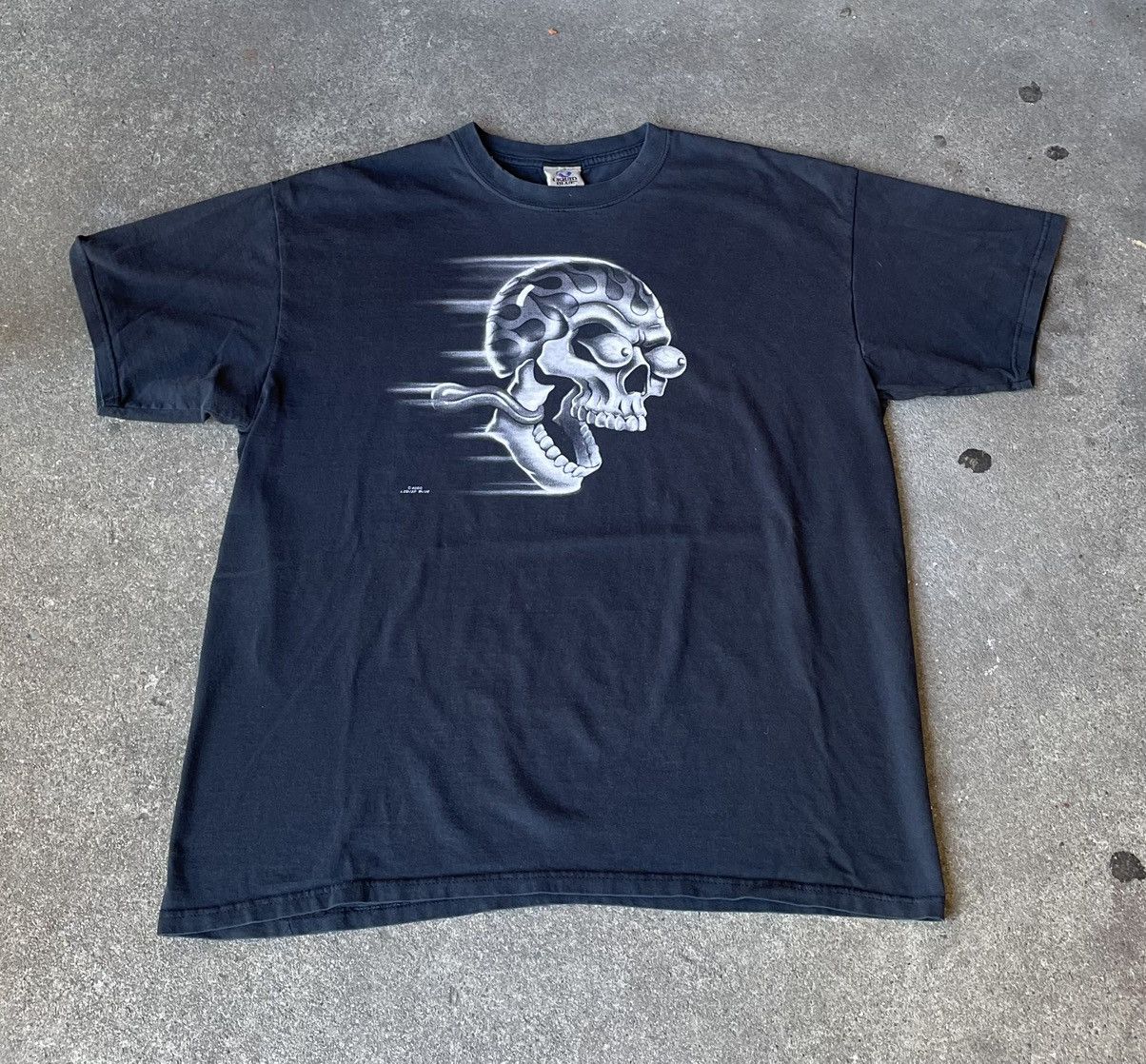 Liquid Blue 2000 Liquid Blue Shut Up And Ride Biker Skull T Shirt Size US XL / EU 56 / 4 - 1 Thumbnail