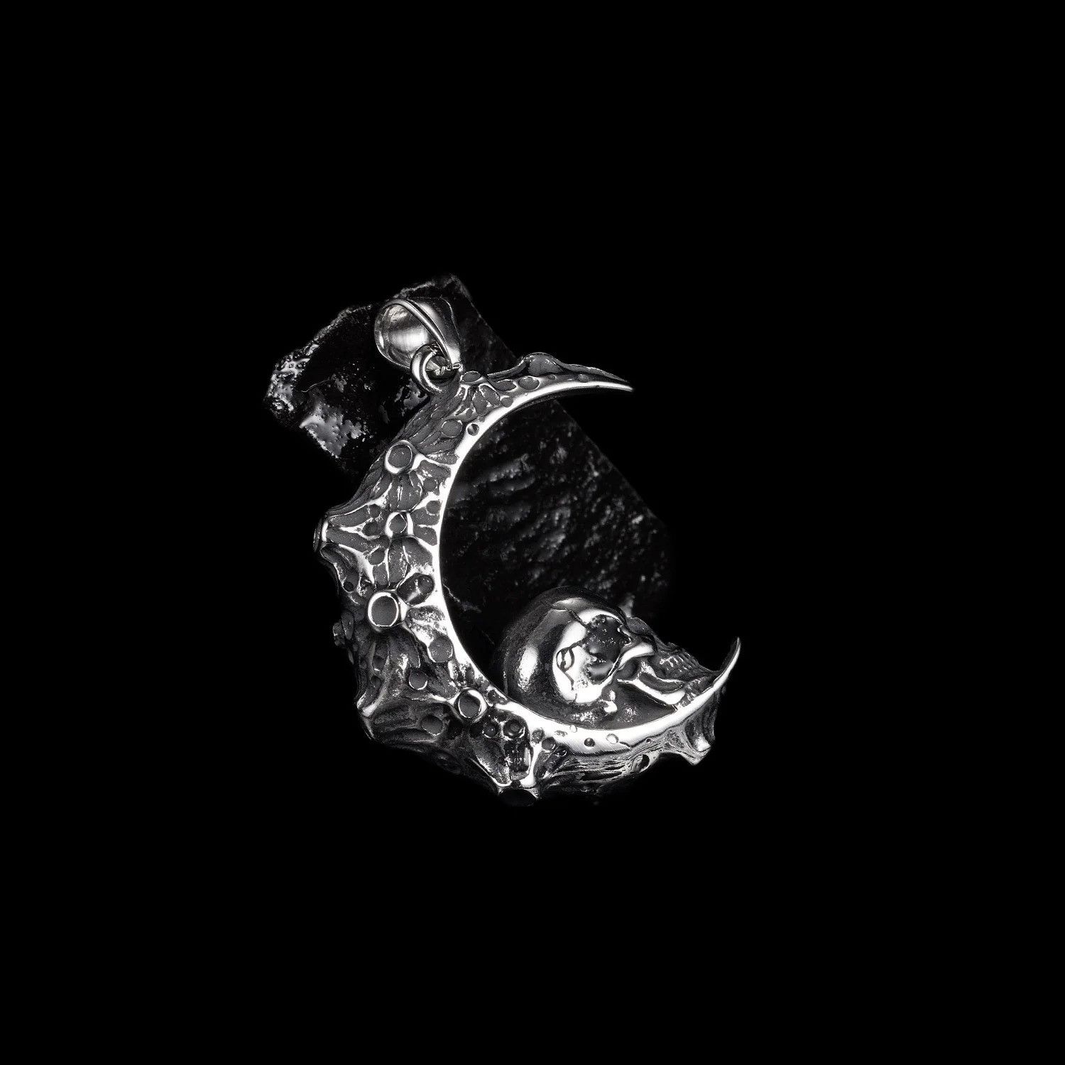 Jewelry Moon Skull Pendant Necklace 2025 Size ONE SIZE - 6 Thumbnail