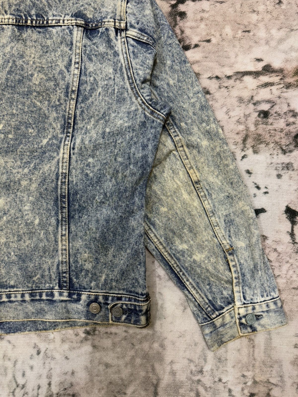 Japanese Brand Vintage 90s GL Heart Acid Wash Denim Jacket Size US M / EU 48-50 / 2 - 15 Thumbnail