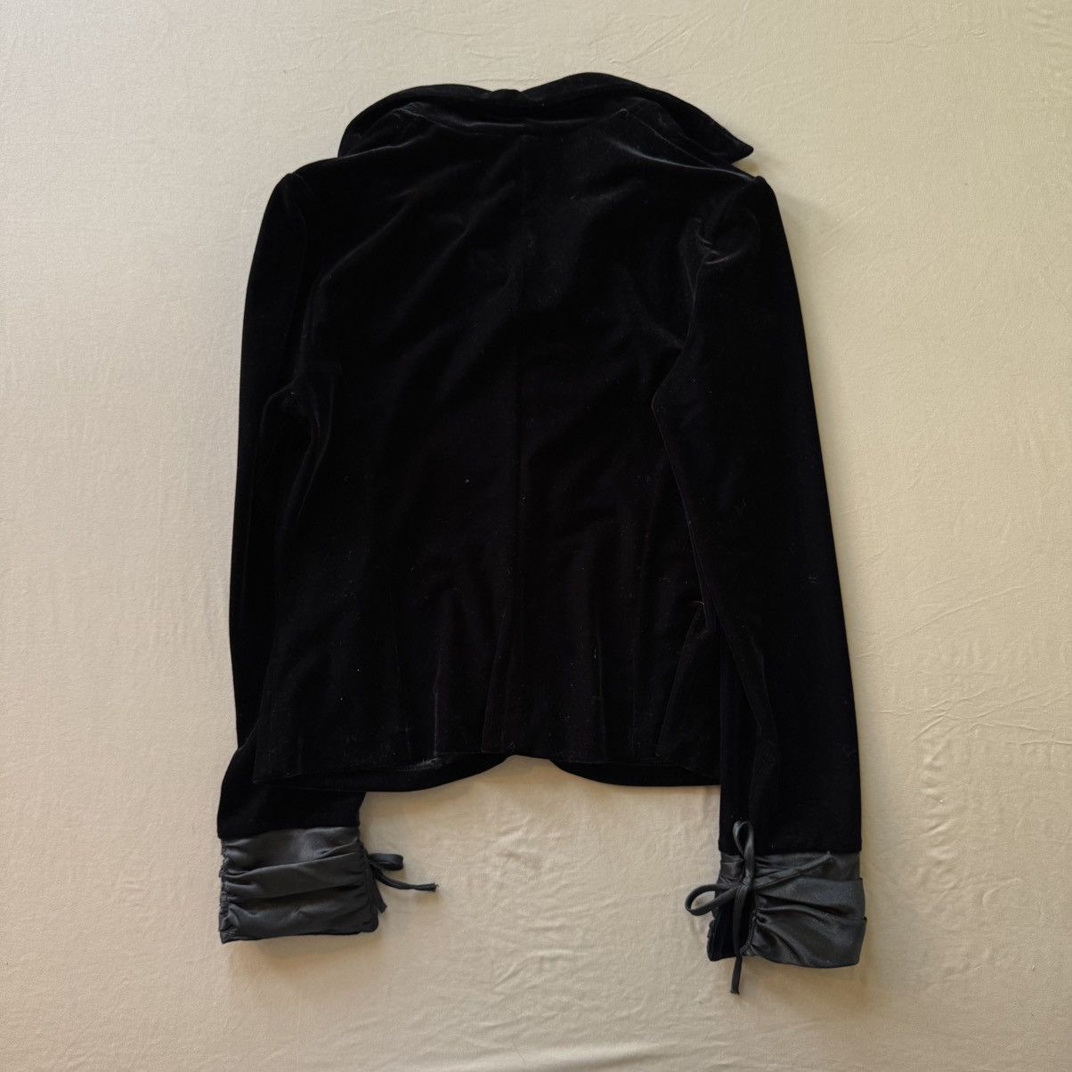 Other Vintage Kelly Blue Velvet Collared Top Size M / US 6-8 / IT 42-44 - 2 Thumbnail