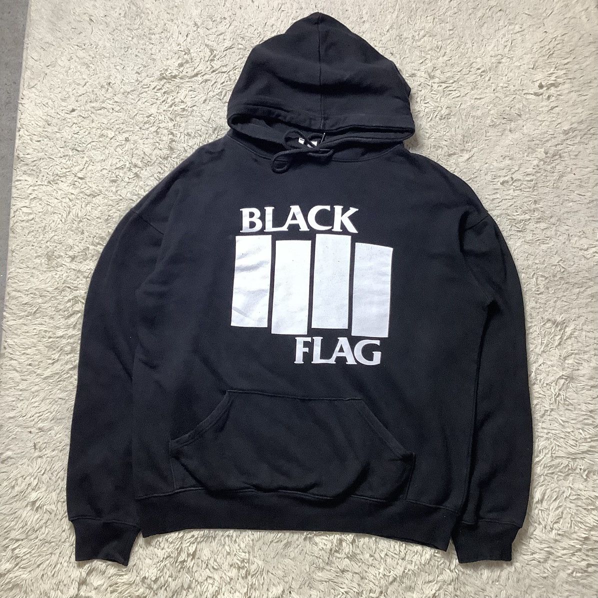 Vintage Rare Black Flag Hoodie Size US XL / EU 56 / 4 - 1 Thumbnail