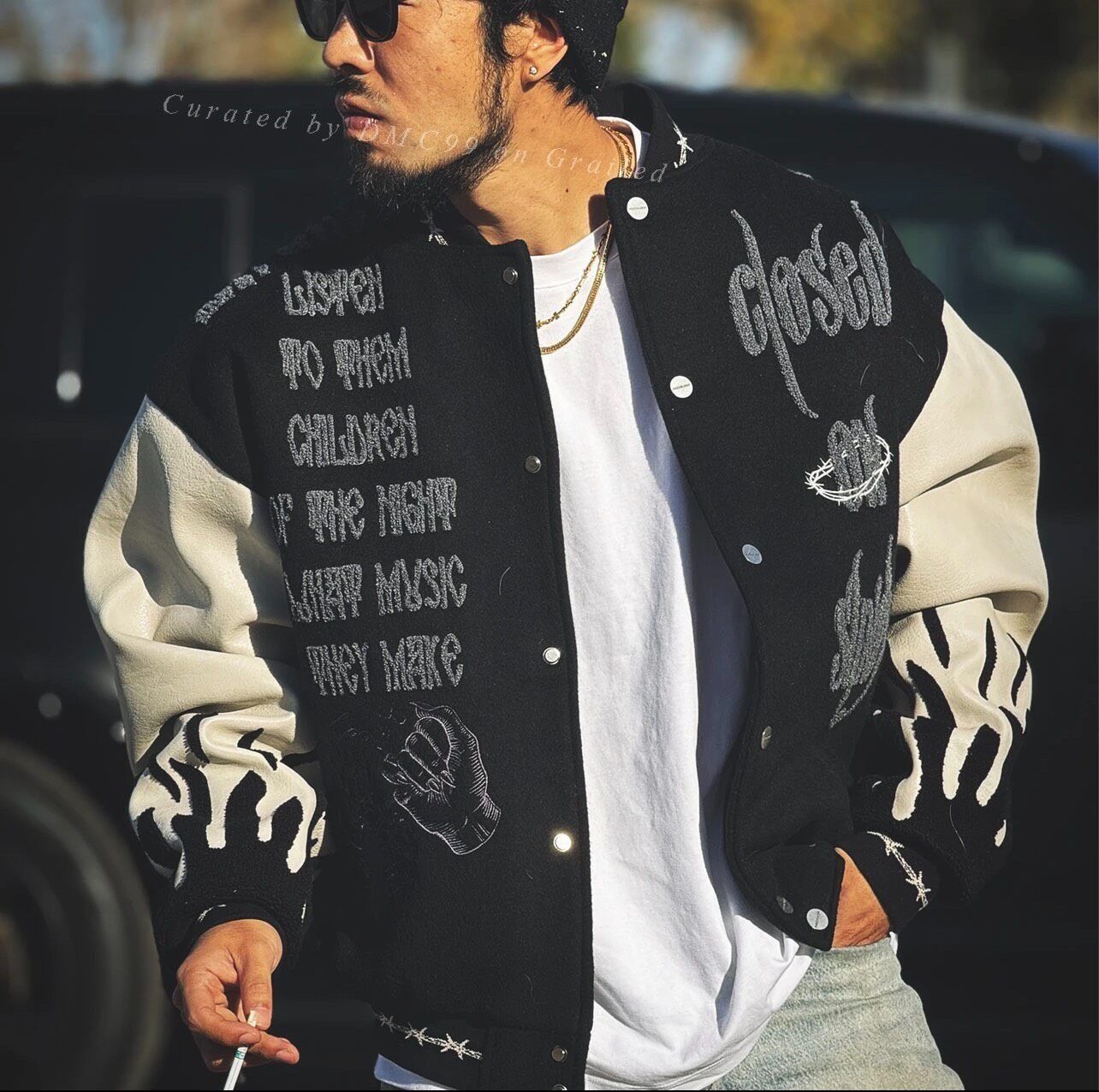Other Closed on Sunday Demon Contract Baseball Jacket Size US M / EU 48-50 / 2 - 1 Thumbnail