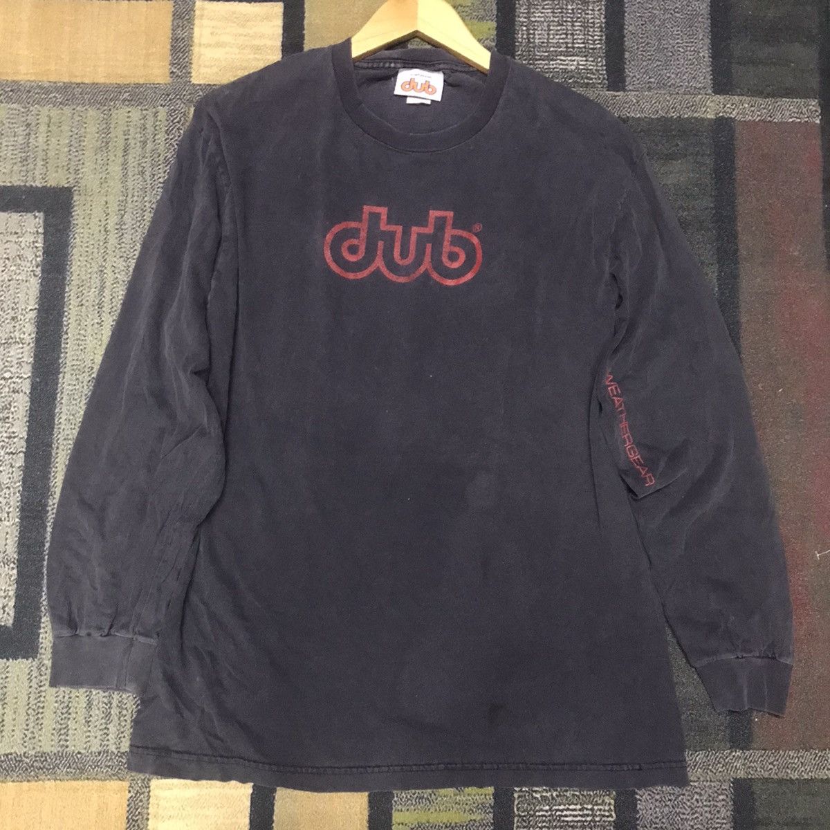 Vintage VTG 1990s/Y2K Dub Brand Weathergear Graphic Crewneck Sweater Size US L / EU 52-54 / 3 - 7 Thumbnail