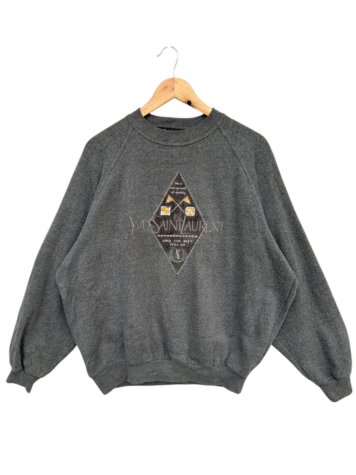 Crewneck Sweatshirt Vintage Ysl Crewneck Vintage YSL Designer