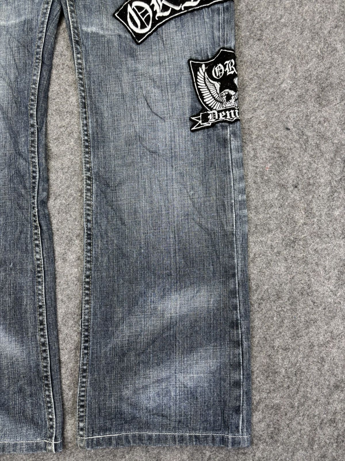 Japanese Brand 💥Flare💥Insane Oririn Crazy Fades Denim F858 Size US 33 - 7 Thumbnail