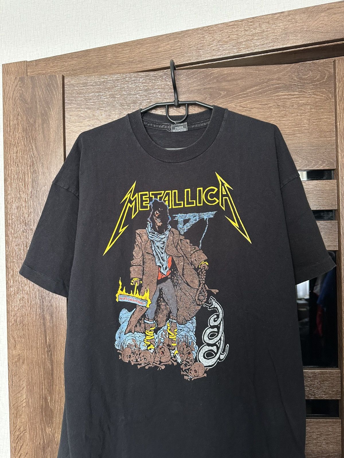 Metallica 1992 Metallica Unforgiven Pushead Vintage Band T-Shirt Tee Size US XL / EU 56 / 4 - 4 Thumbnail