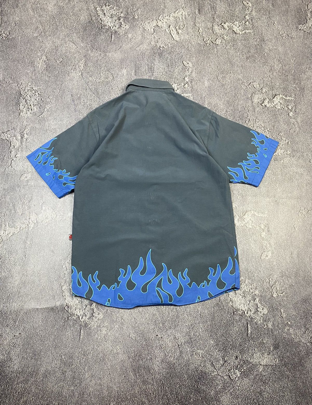 Vintage Vintage 00s Flame Biker 2000s Vibe Shirt Size US S / EU 44-46 / 1 - 7 Thumbnail