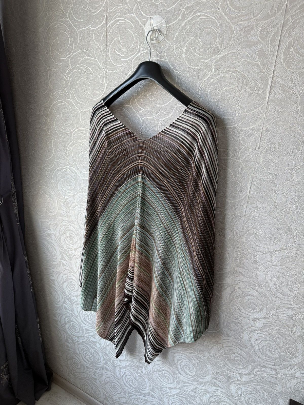 Missoni Missoni Striped Metallic Poncho Cape Multicolored Viscose Size ONE SIZE - 8 Thumbnail
