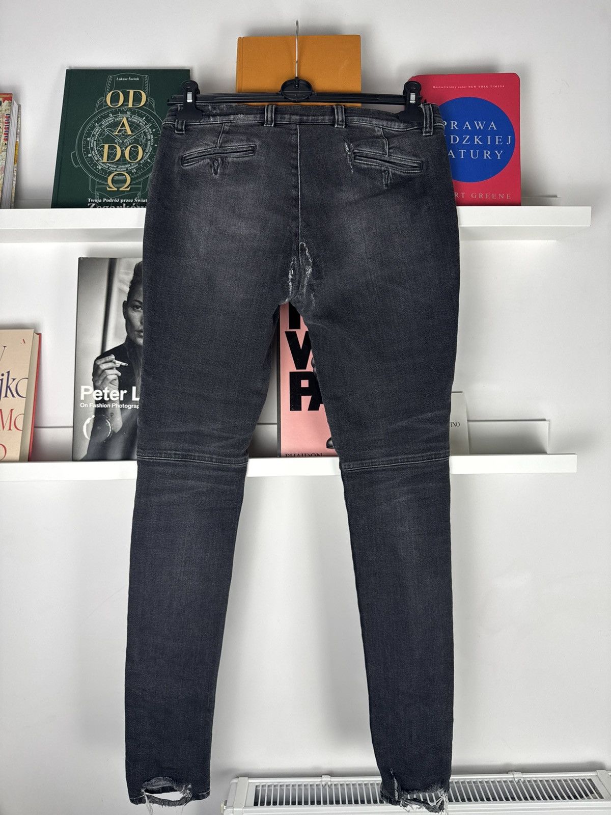 Balmain Balmain Black Biker Denim Pants Streetwear Skinny jeans Size US 32 / EU 48 - 3 Thumbnail