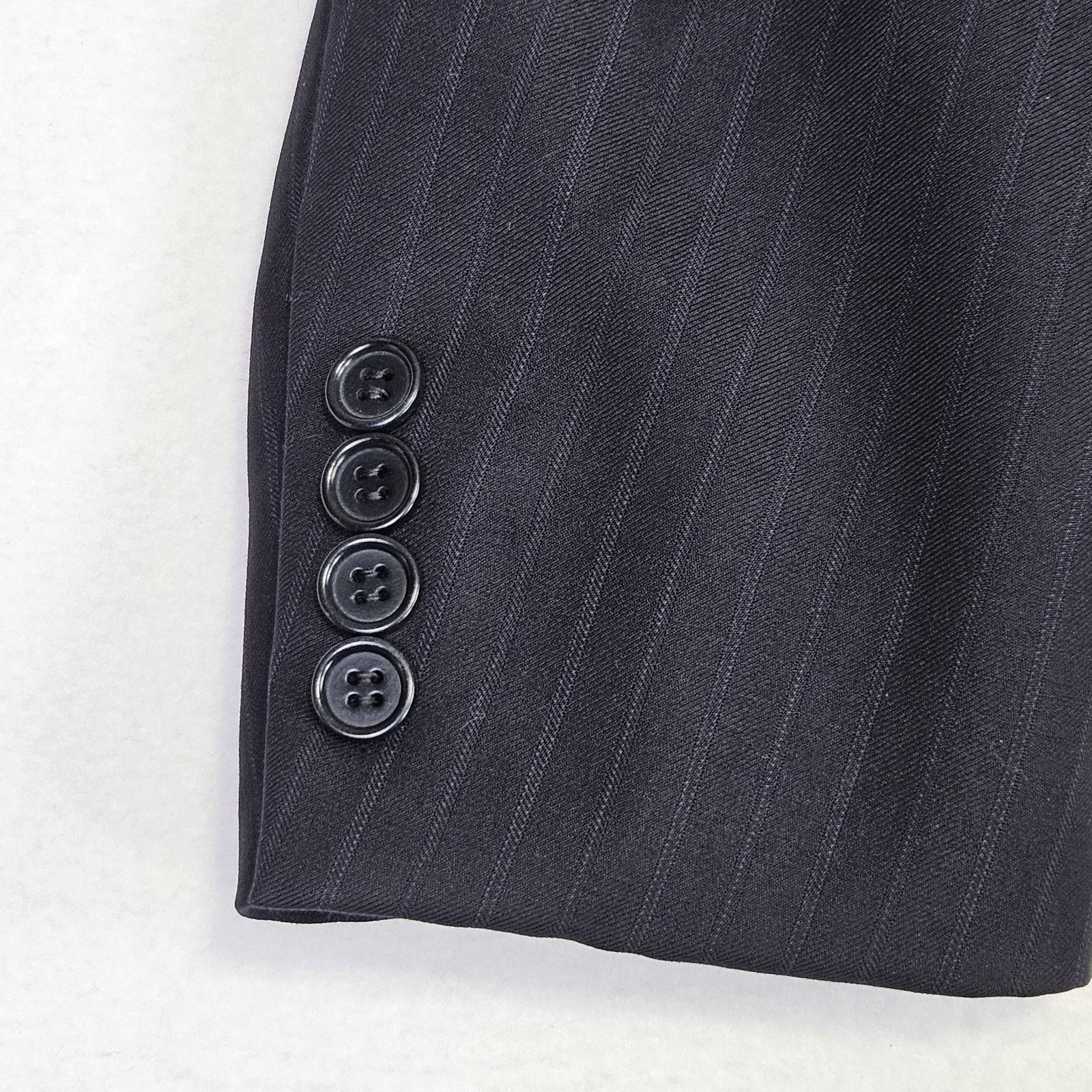 Canali Canali Blazer Black Super 120s Wool Italian Suit Jacket Size 42R - 6 Thumbnail