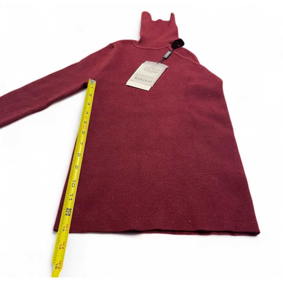 Other Bardot One-Shoulder Knit Turtleneck, Size XS, New Size XS / US 0-2 / IT 36-38 - 12 Thumbnail