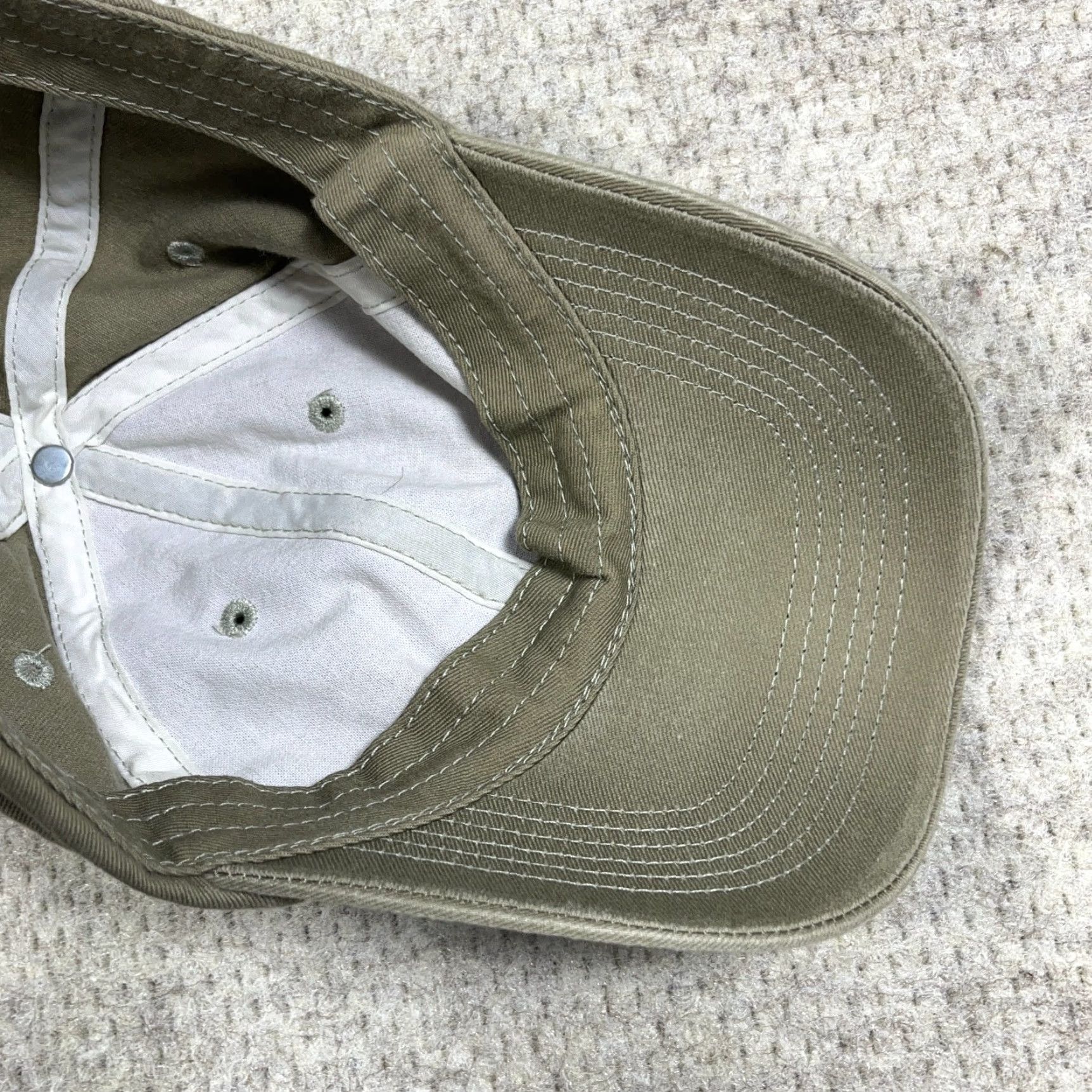 Disney Disney Baseball Cap Hat Strap Back Olive Green Mickey Mouse Faded Retro Mens Adult Cap 90s Logo Hipster Adjustable Lightweight Cotton Twill Size ONE SIZE - 5 Thumbnail