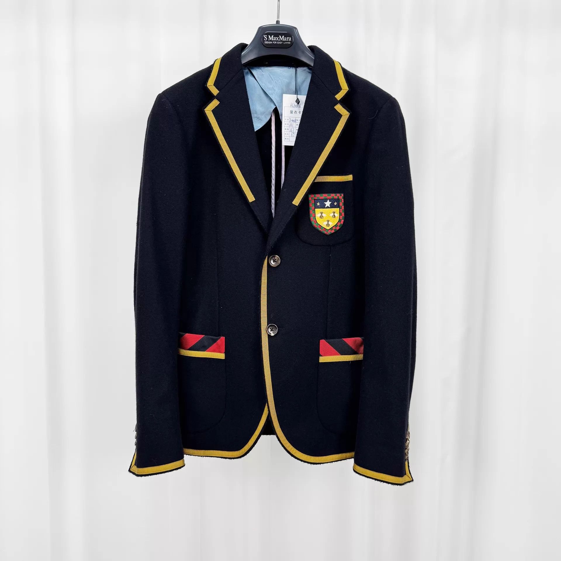 Gucci Gucci Shield Bee Wool Blazer 44 99 New Size 44R - 1 Thumbnail