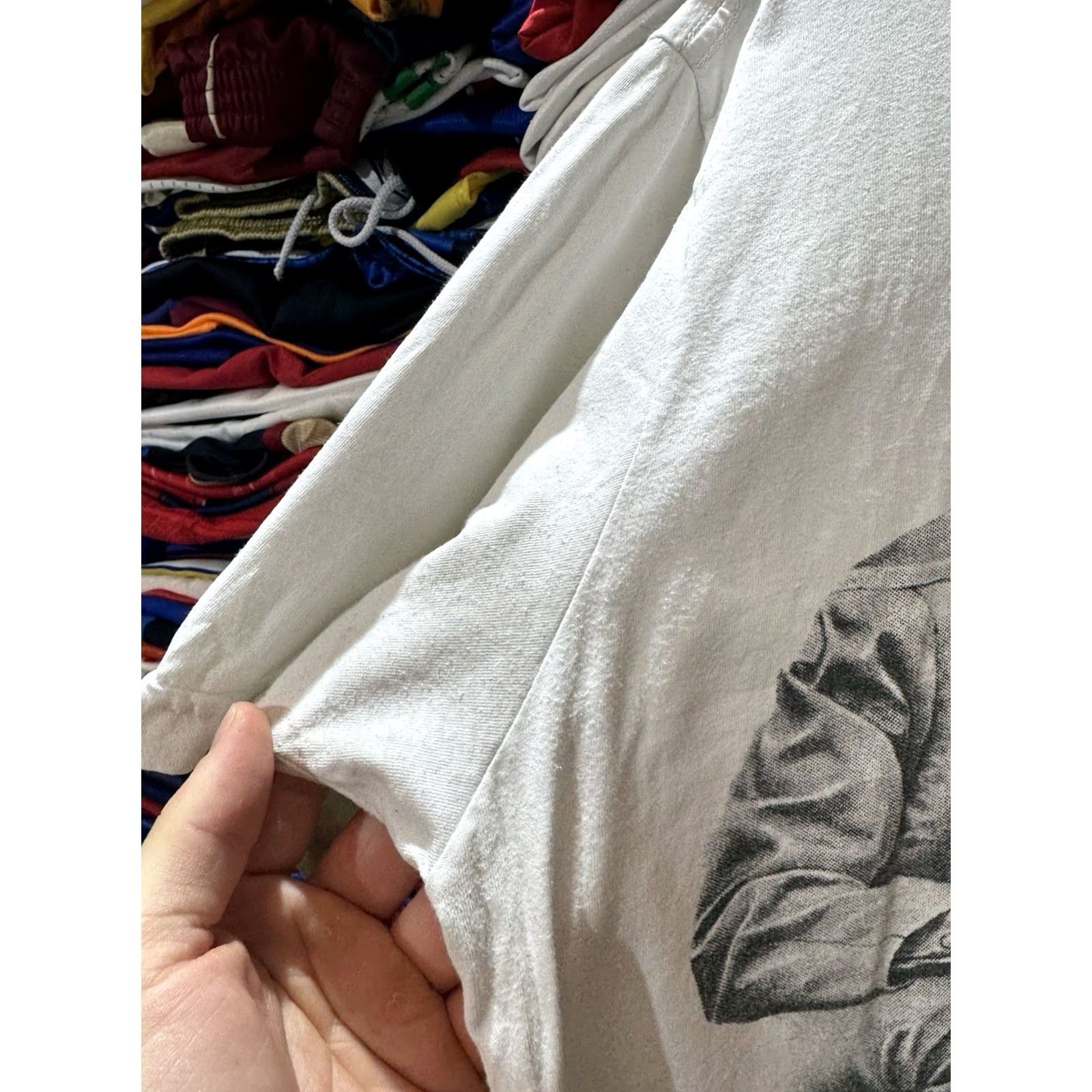Vintage VINTAGE The Beatles Band White T-Shirt L Men Cotton Marrocus band Shirt Mens 1960s 70s 80s 90s 60s 70s 80s 90s Size US L / EU 52-54 / 3 - 5 Thumbnail