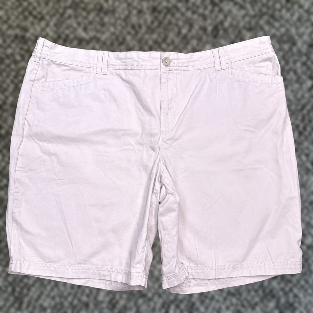 Eddie Bauer Eddie Bauer Blakeley Legend Wash Shorts 24W Beige New Womens Size 42" / US 20 - 1 Thumbnail
