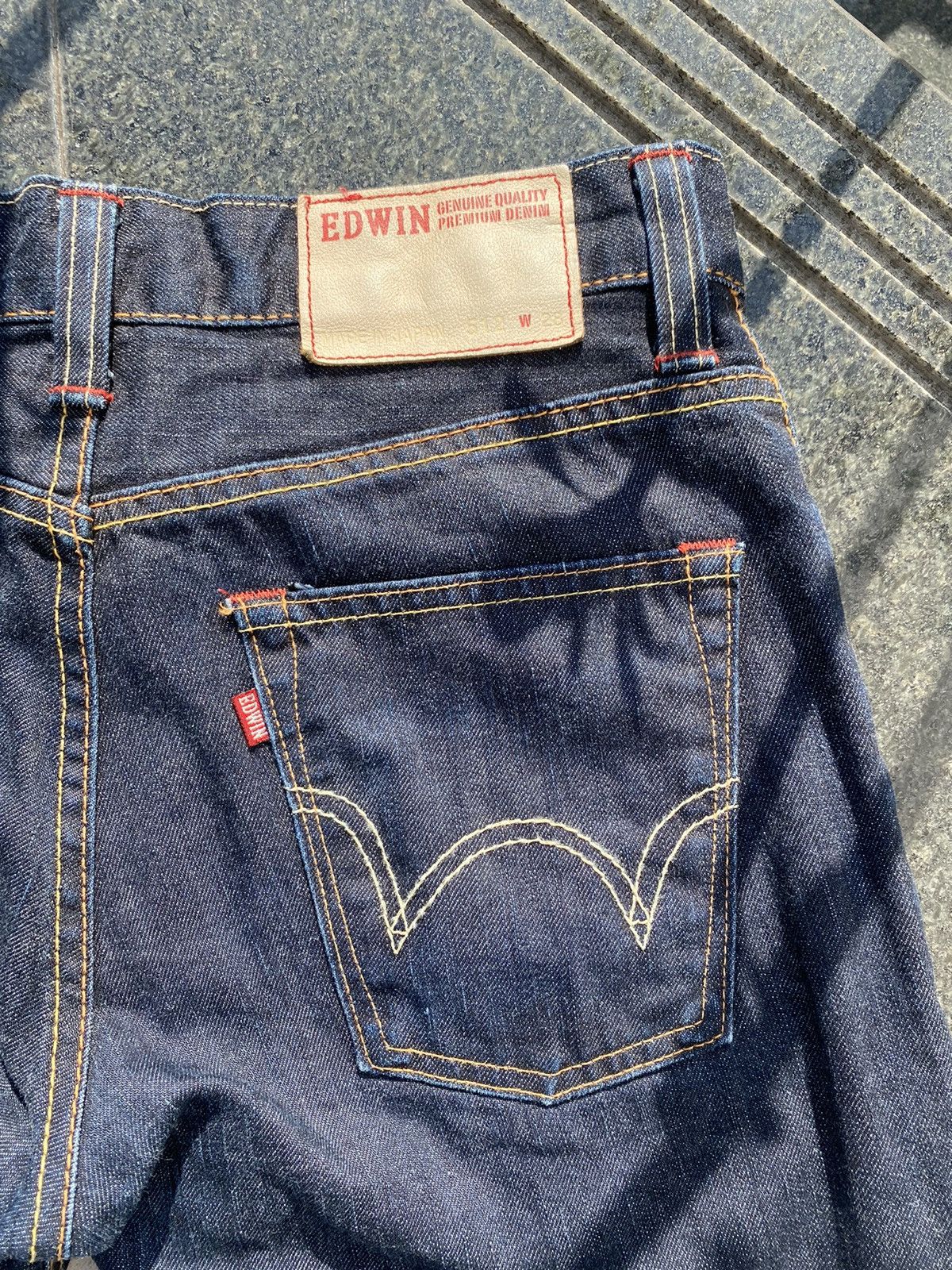 Edwin × Vintage 90S EDWIN RARE AUTHENTIC WORKGEAR BAGGY LOOSE JEANS Y2K Size US 32 / EU 48 - 6 Thumbnail