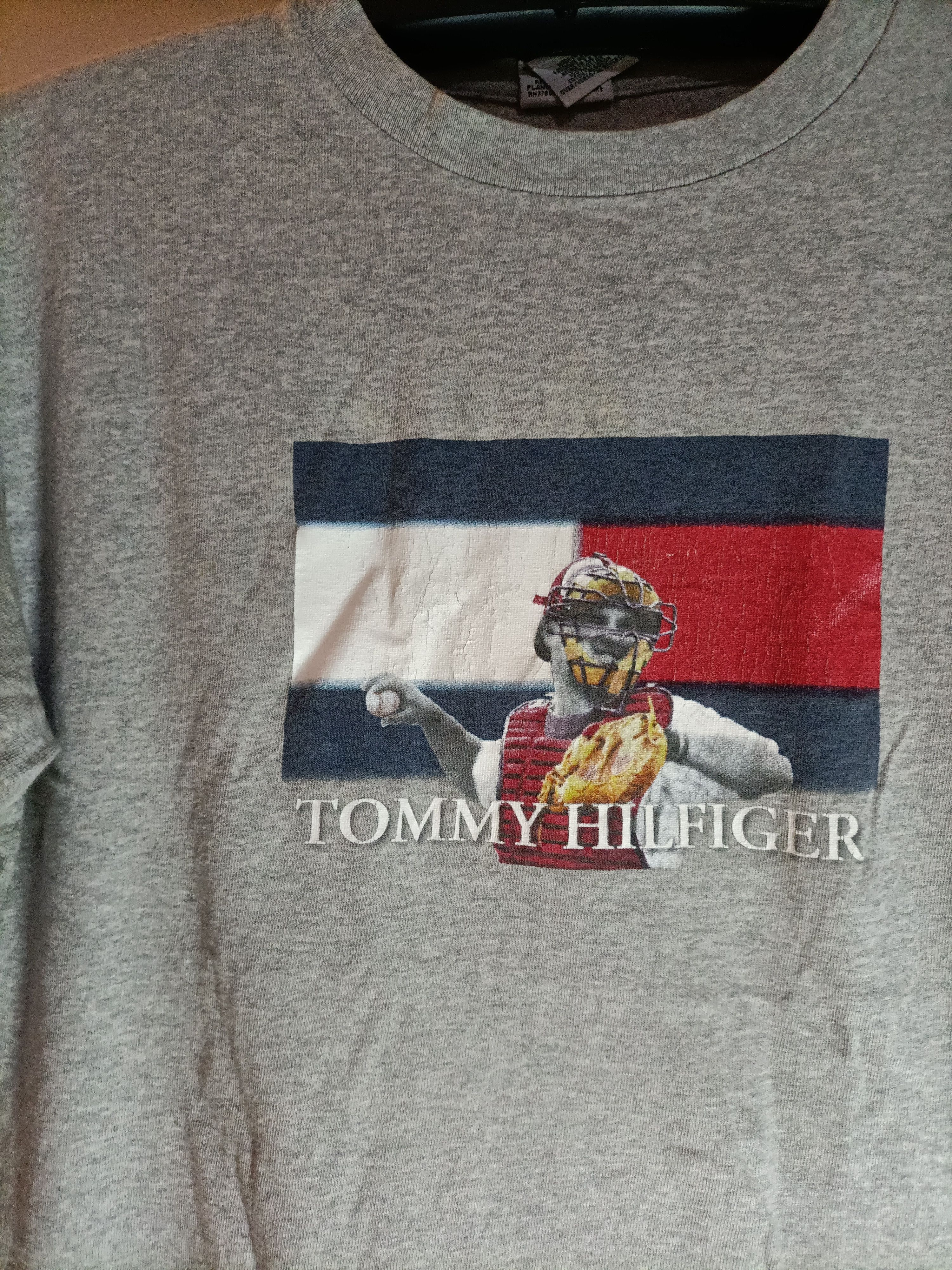 Tommy Hilfiger ⚜️RARE⚜️Tommy hilfiger baseball logo t-shirts Size US XL / EU 56 / 4 - 1 Thumbnail