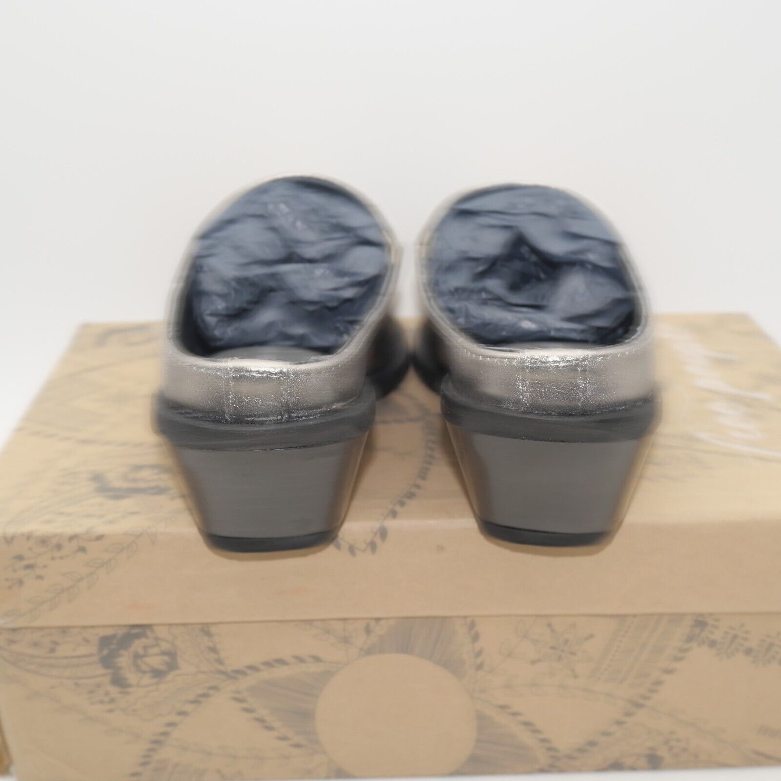 Free People NEW Free People Tallulah Mules Shoes Western Wedge Platino Size US 8.5 / IT 38.5 - 3 Thumbnail
