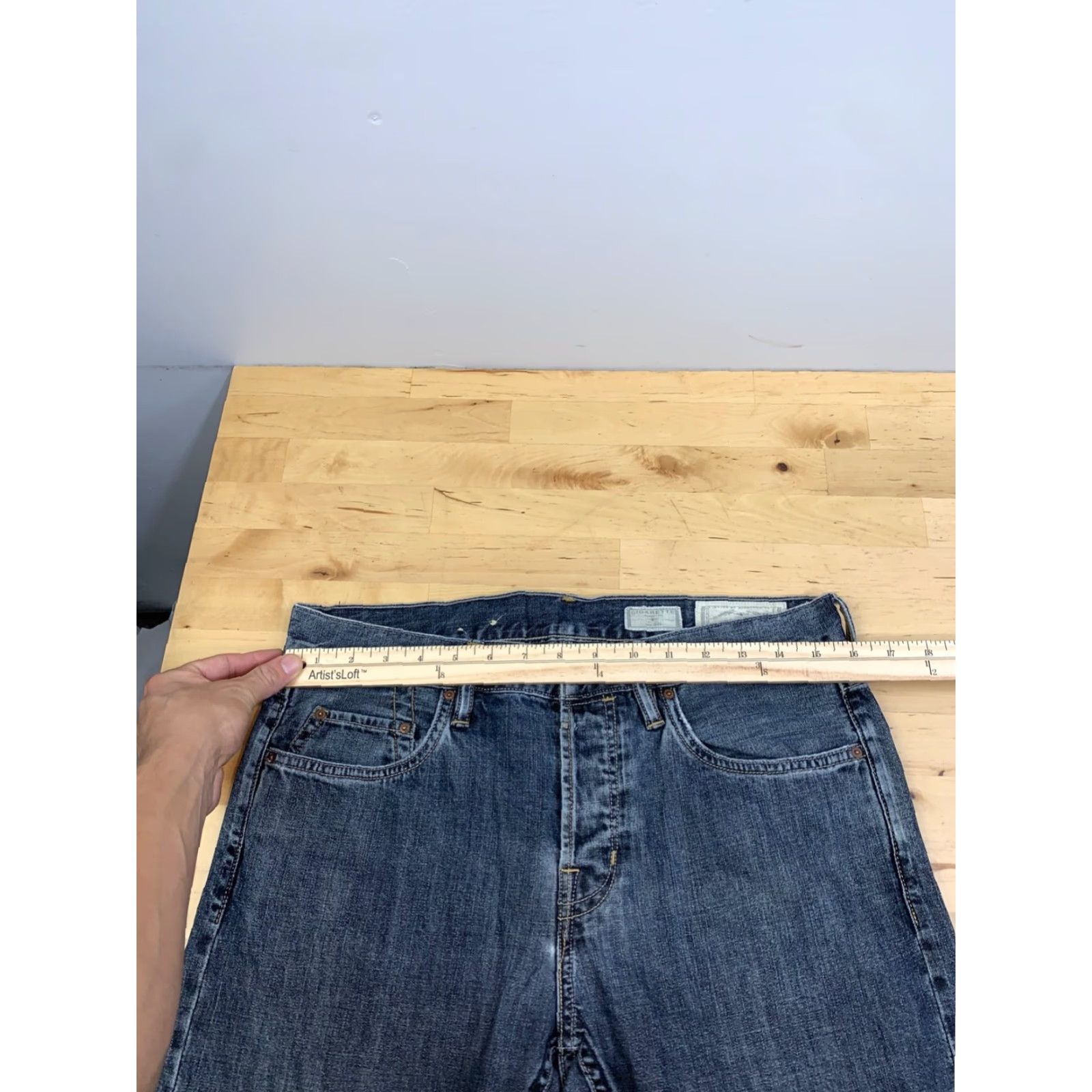 Allsaints AllSaints Cigarette Jeans Mens 30x27 Blue Casual Straight Regular 12301 Size US 30 / EU 46 - 6 Thumbnail