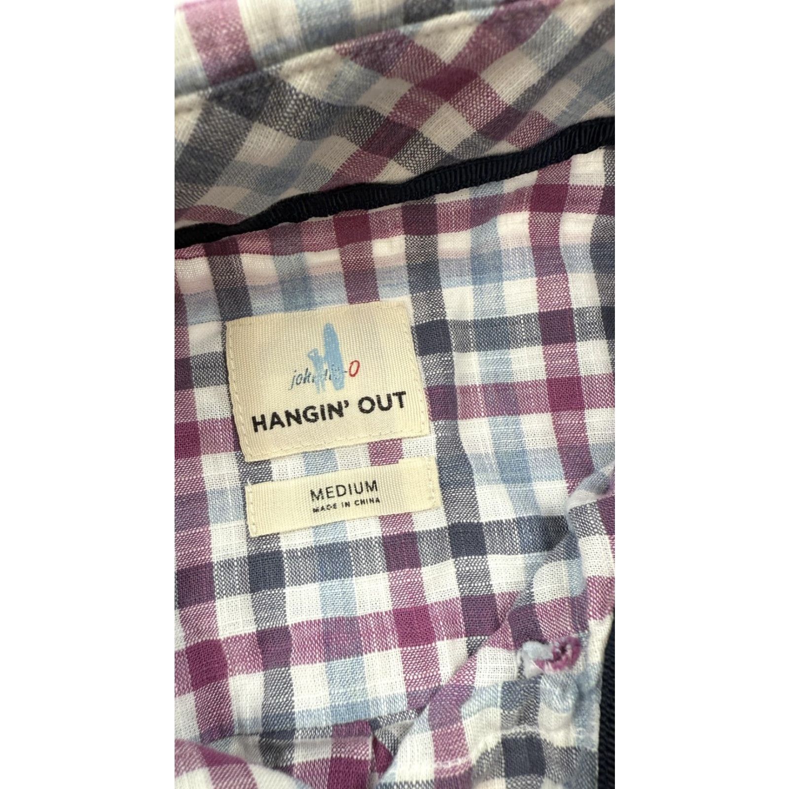johnnie-O Johnnie-O Hangin Out Shirt Mens Medium Plaid Button Down Casual Size US M / EU 48-50 / 2 - 7 Thumbnail