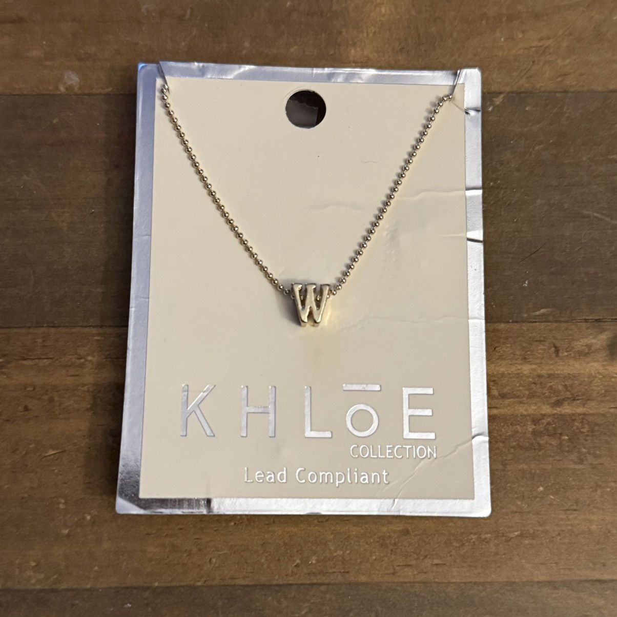 Other Khlōe gold tone initial W pendant necklace Size ONE SIZE - 4 Thumbnail