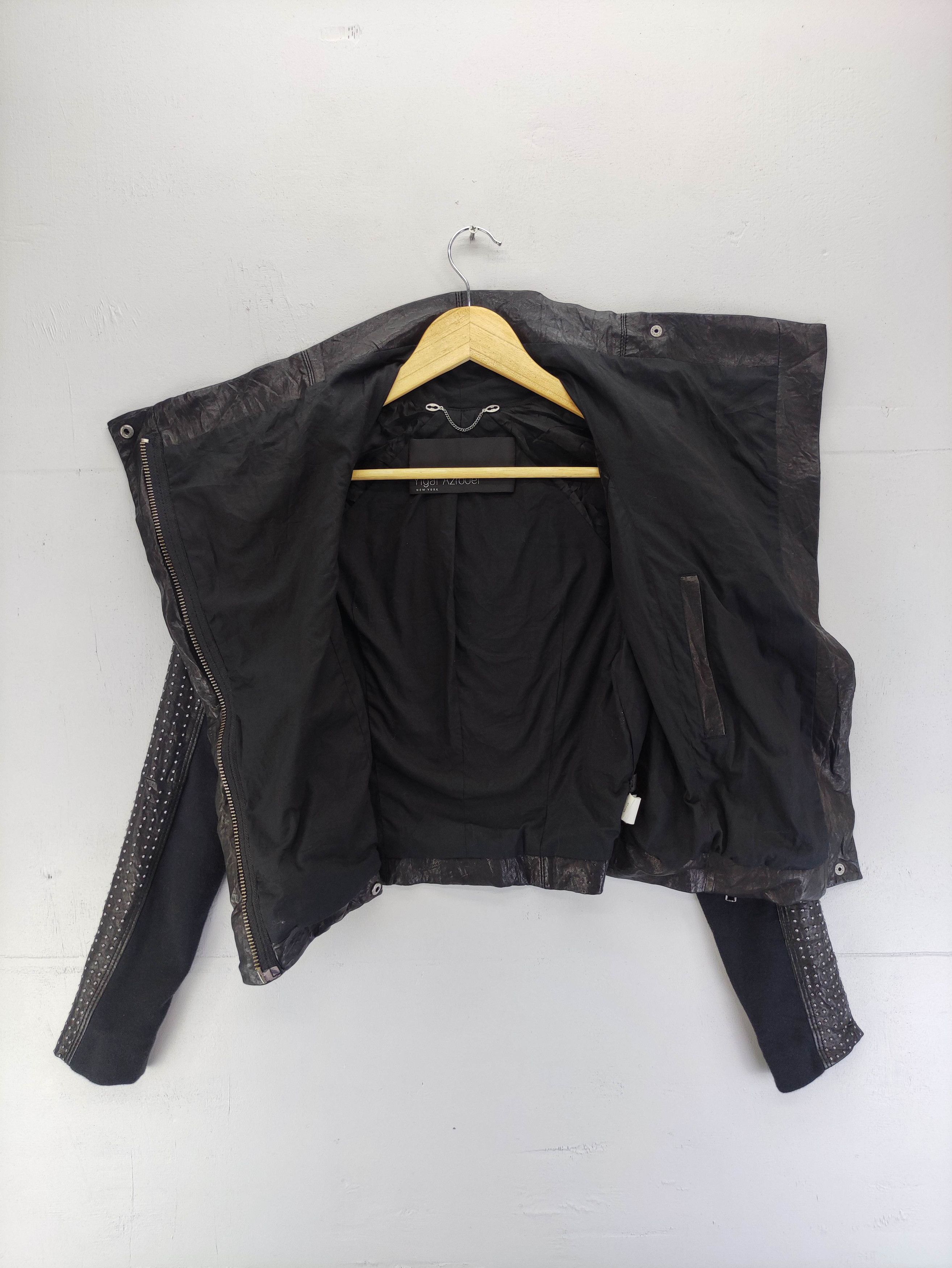 Yigal Azrouel Vintage Yigal Azrouel Leather Jacket Zipper Punk Style Size XXS / US 00 / IT 34 - 5 Thumbnail