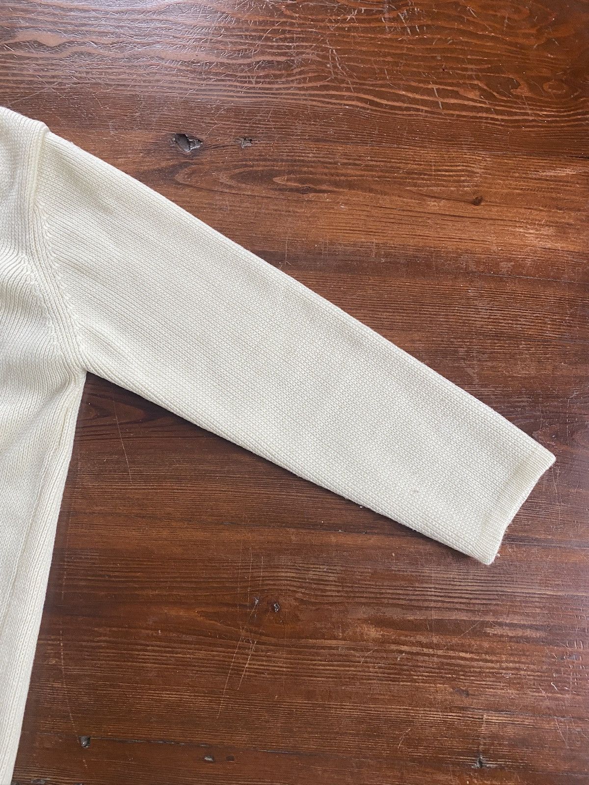 Sears Vintage 70’s Sears Women’s Cream Cowl Neck Cardigan Sweater Size M / US 6-8 / IT 42-44 - 9 Thumbnail