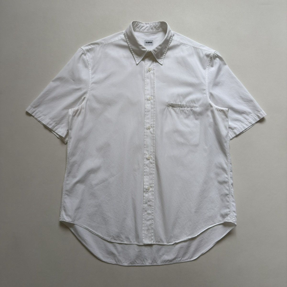 Jil Sander Late 2000s White Short Sleeve Shirt Size US M / EU 48-50 / 2 - 2 Thumbnail