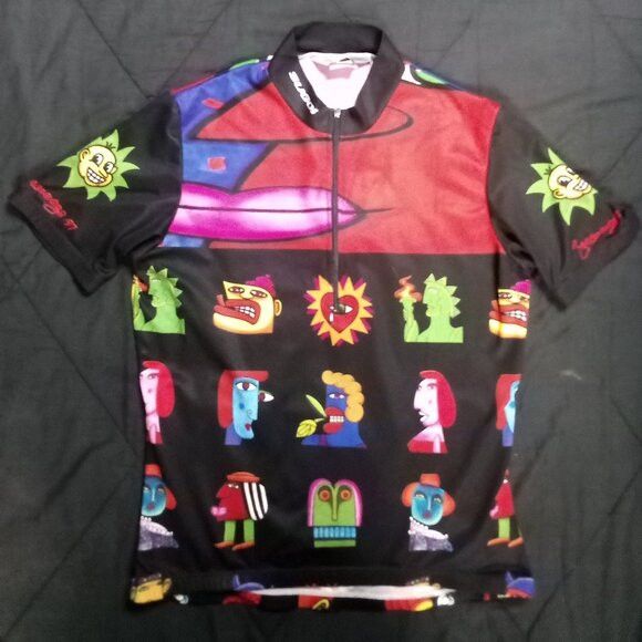 Vintage Vintage Sugoi Joe Average Art Cycling Jersey Size US M / EU 48-50 / 2 - 2 Thumbnail