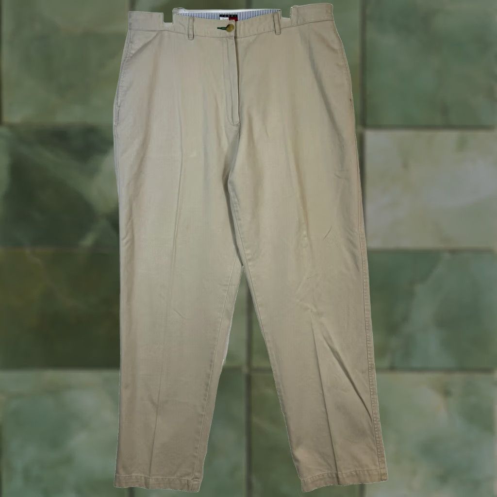 Tommy Hilfiger Tommy Hilfiger Chino Pants Women’s 16/32 Mallet 100% Cotton High-Rise Straight Size 38" / US 16 / IT 52 - 1 Thumbnail
