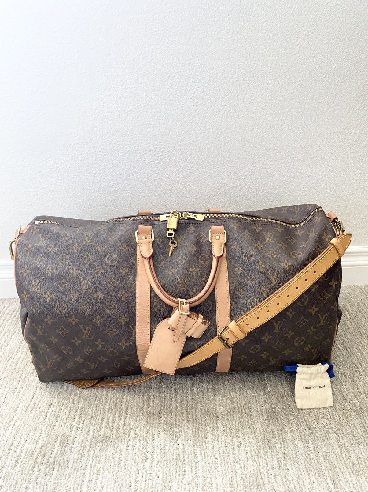 Louis Vuitton Keepall Bandouliere 55 Travel Bag