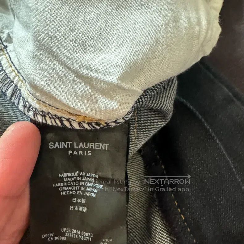 Saint Laurent Paris #REF! Size US 30 / EU 46 - 4 Thumbnail