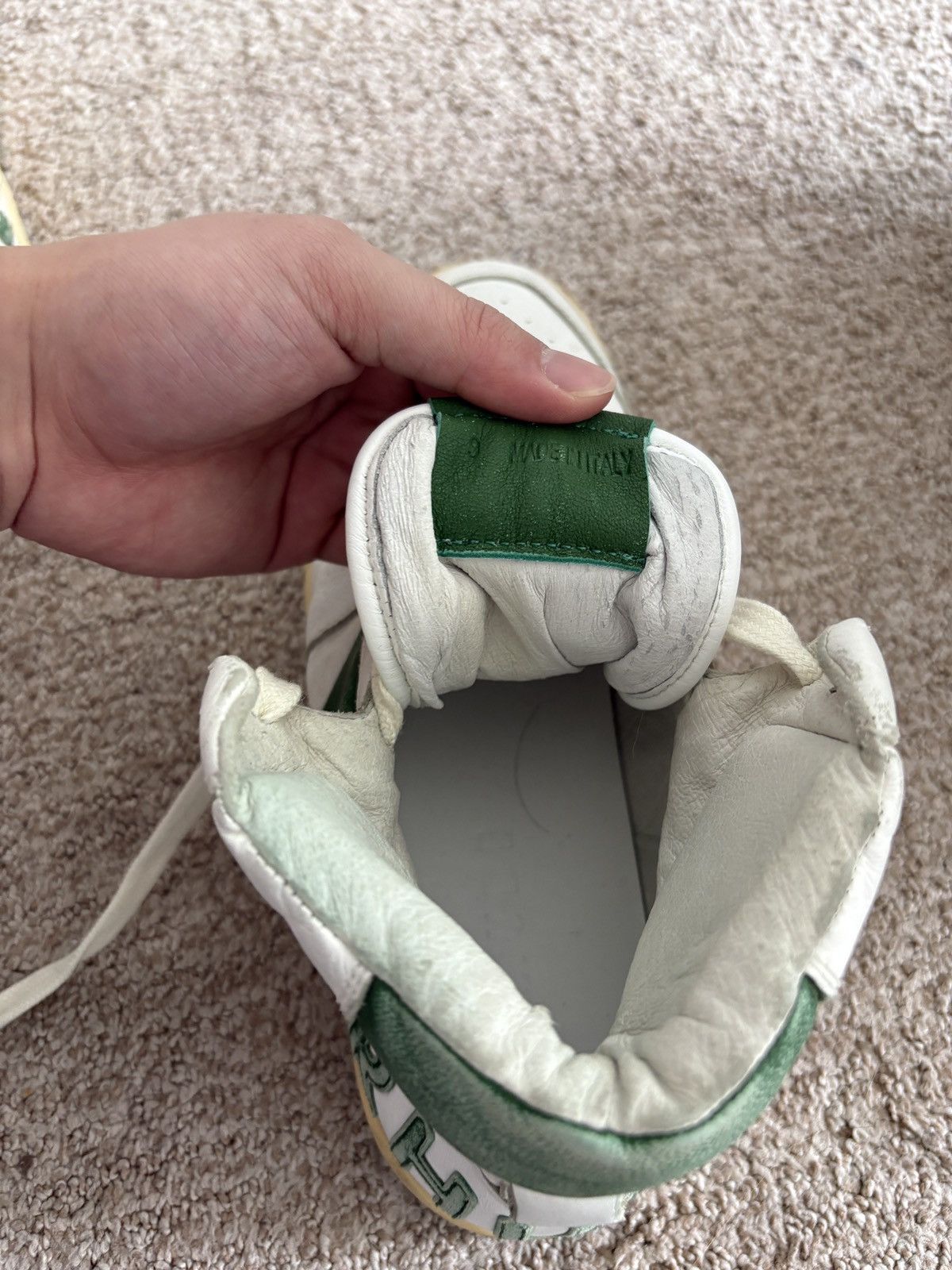 Rhude Rhude Men's White and Green Trainers Size US 9 / EU 42 - 6 Thumbnail
