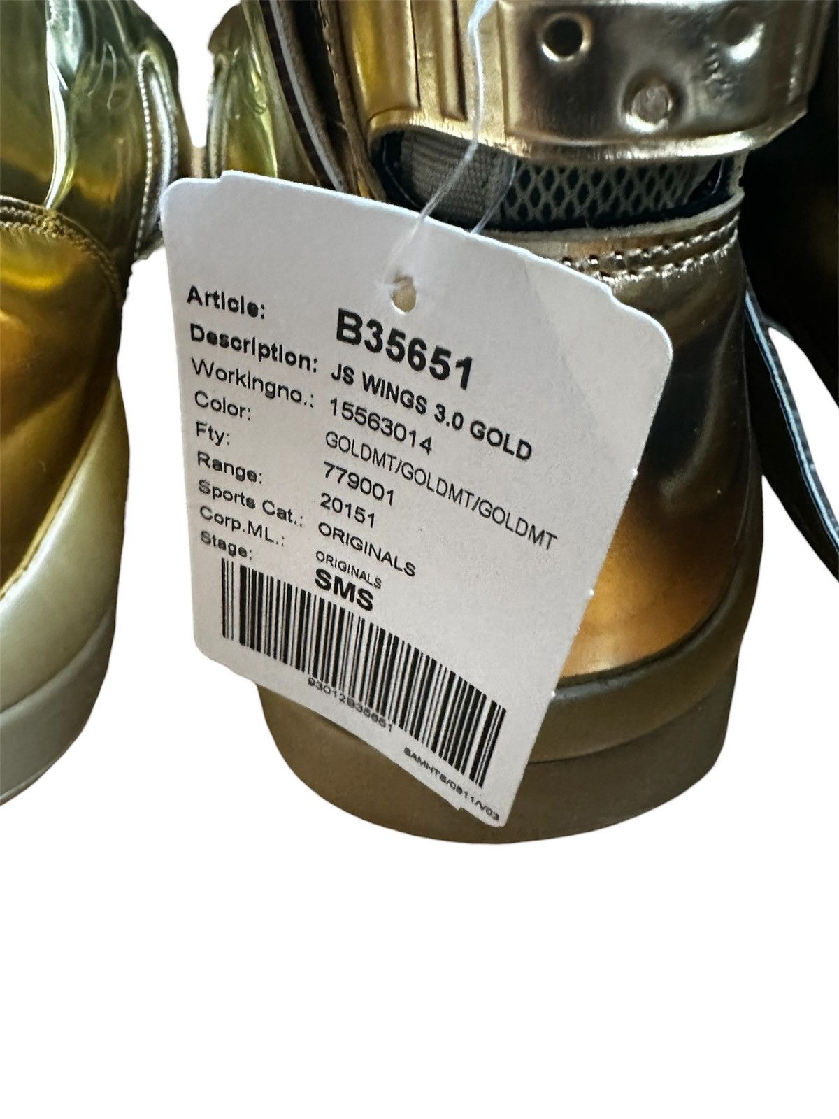 Adidas × Jeremy Scott Adidas JS 3.0 Gold Wings 2009 Size US 9 / EU 42 - 13 Thumbnail