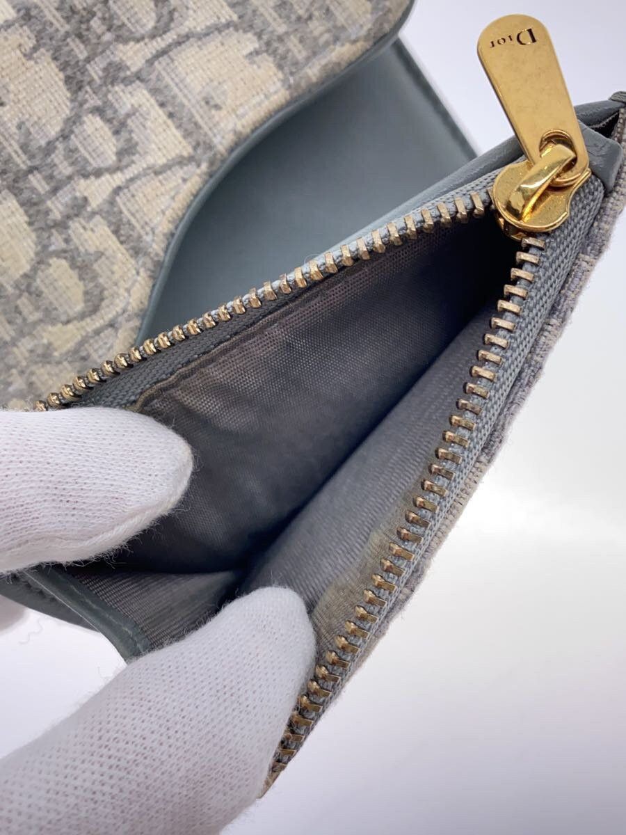 Dior Dior Monogram Canvas Bi-Fold Wallet Grey Size ONE SIZE - 5 Thumbnail