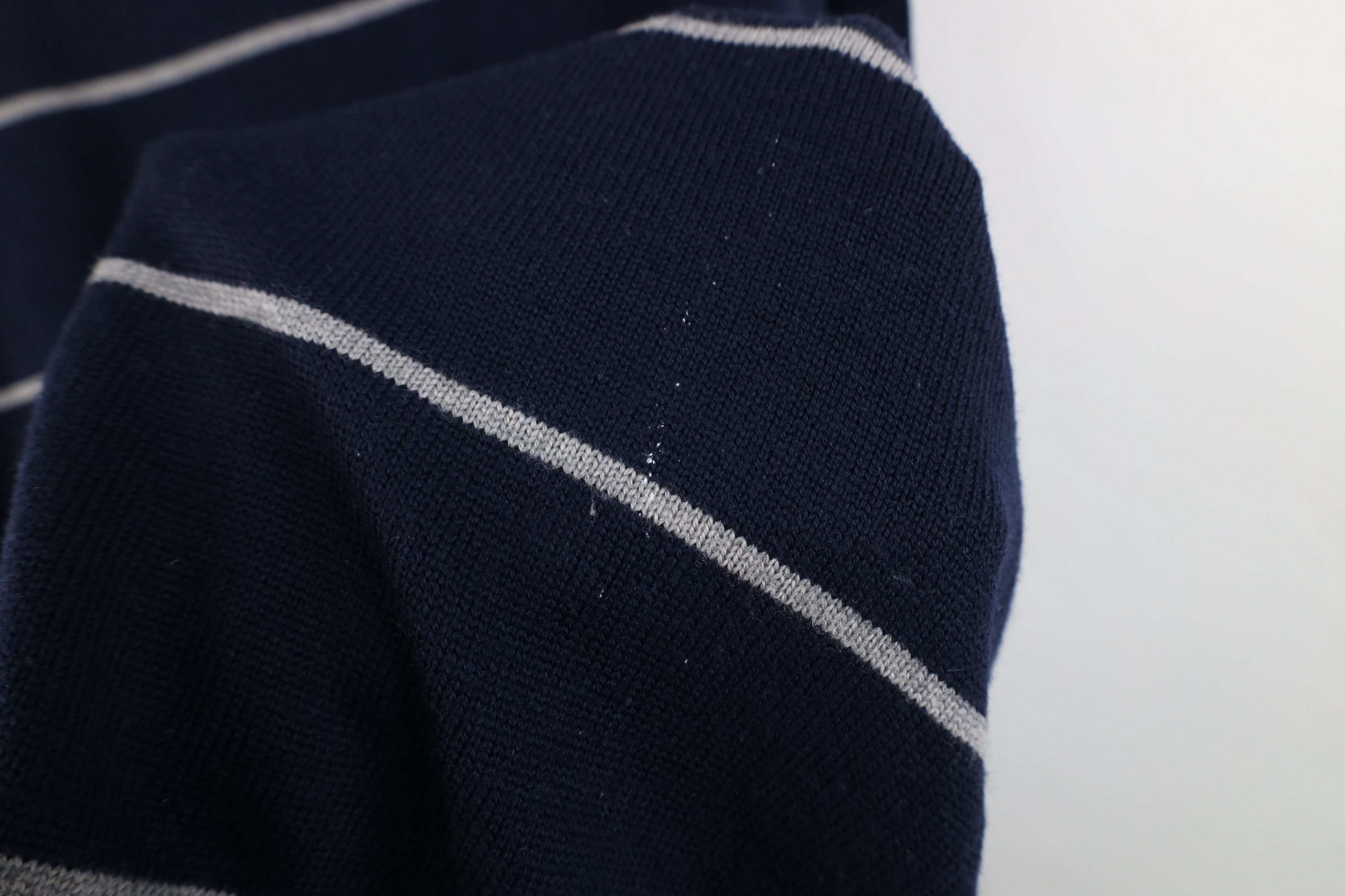 Brooks Brothers Brooks Brothers Merino Striped 1/4 Half Zip Pullover Sweater Size US XL / EU 56 / 4 - 10 Thumbnail