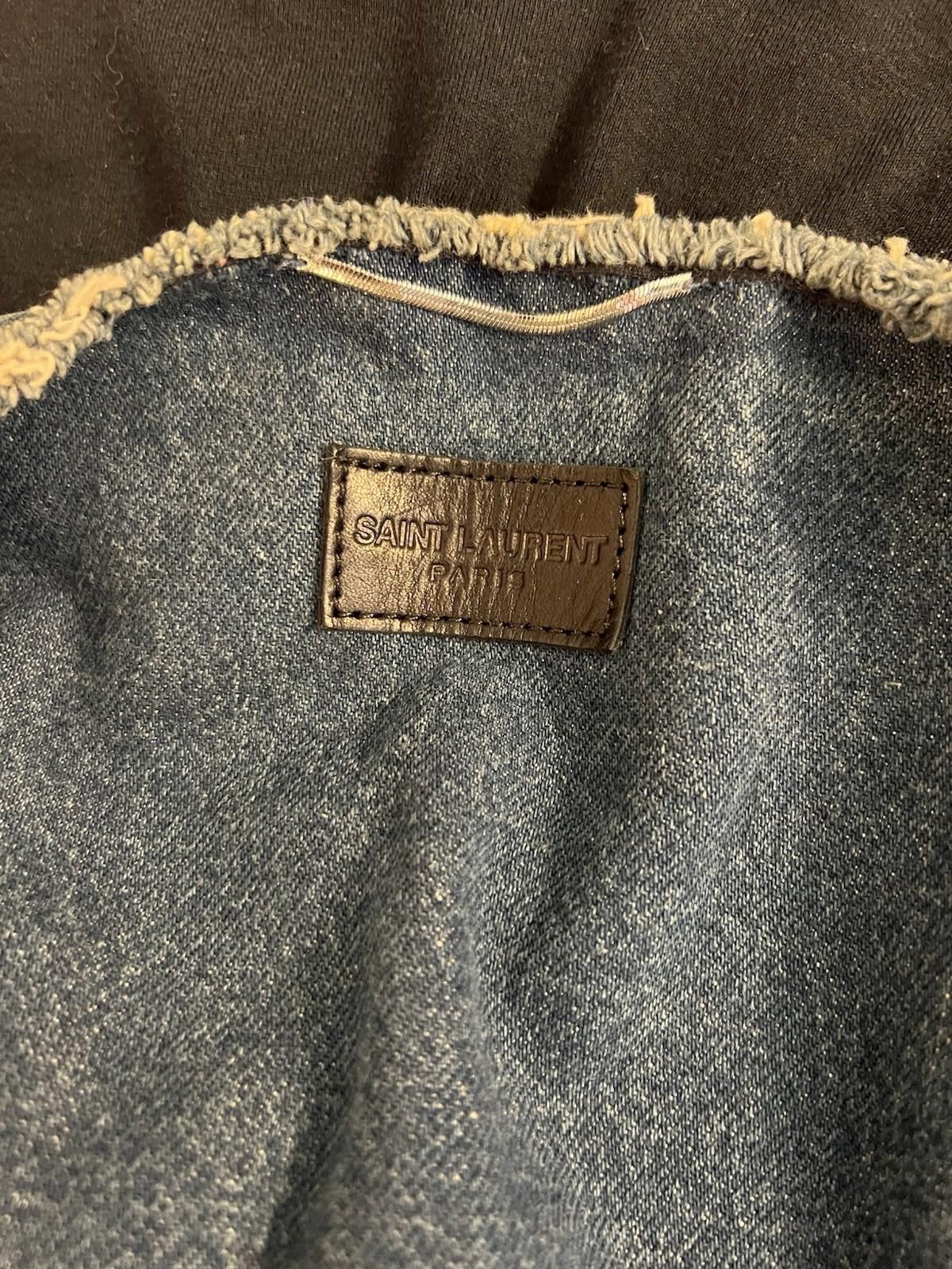 Saint Laurent Paris Saint Laurent Paris Raw Edged Denim Vest XL Size US XL / EU 56 / 4 - 7 Thumbnail