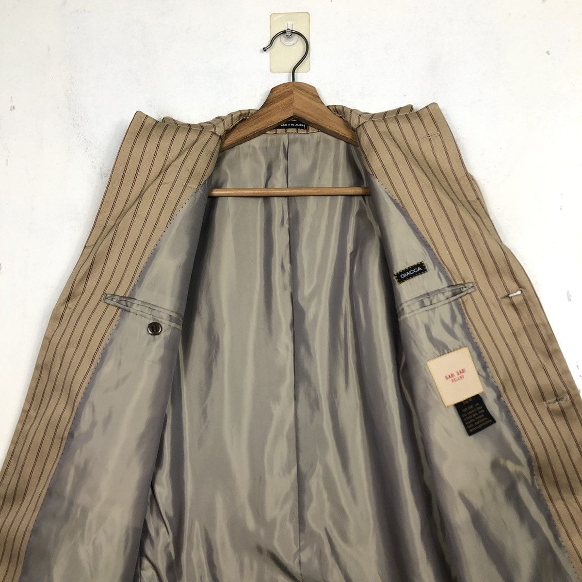 Issey Miyake 💥VINTAGE CHORE WORK JACKET STRIPED SABI SABI Size US M / EU 48-50 / 2 - 16 Thumbnail