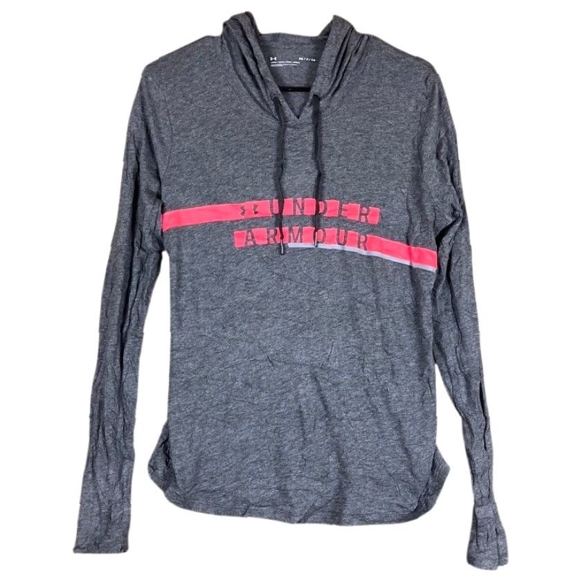 Under Armour Under Armour Womens Sweatshirt Gray Long Sleeve Loose Hooded Small Crew Neck Pullover Athletic Jersey S Ladies Size S / US 4 / IT 40 - 2 Thumbnail