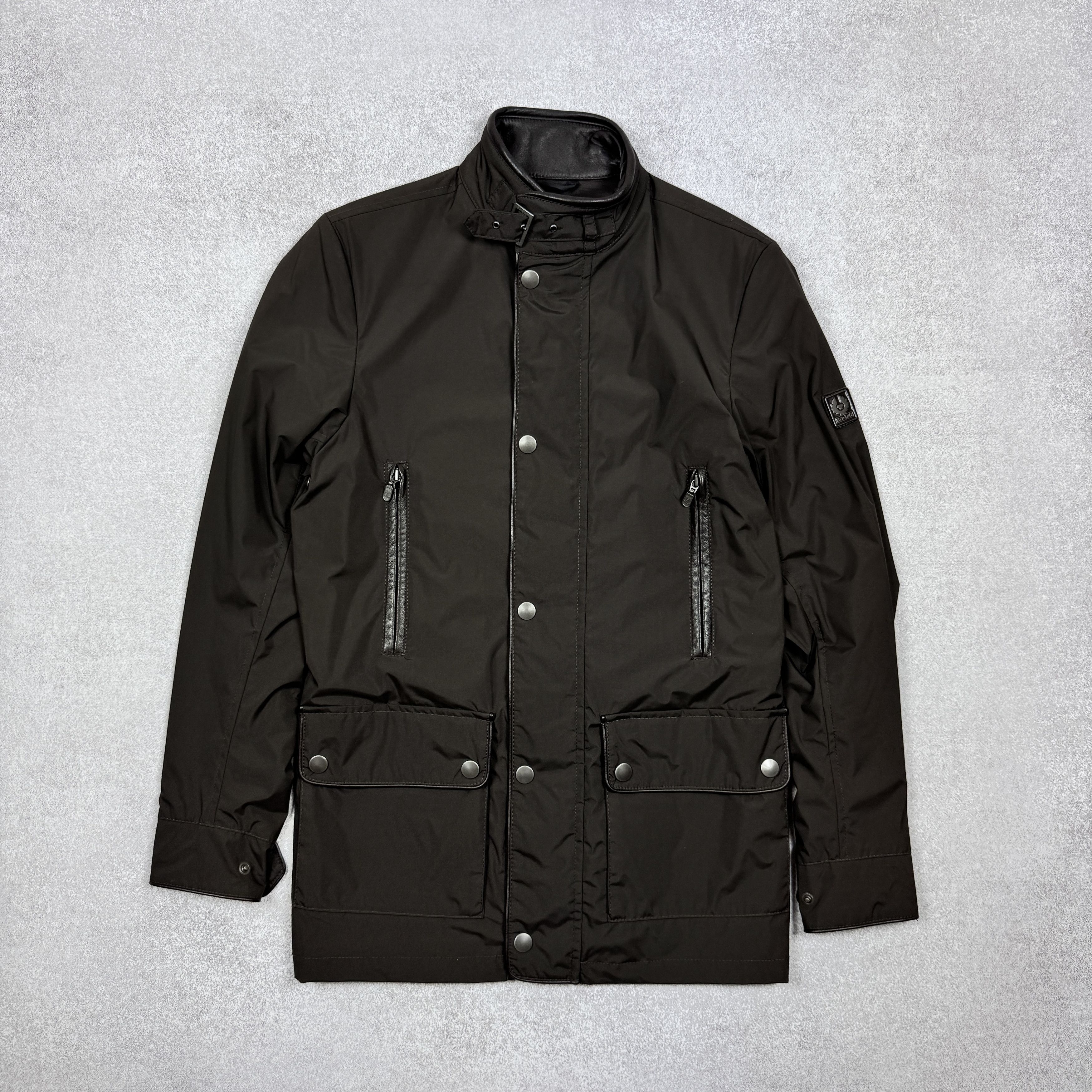 Belstaff Men`s Belstaff Nylon Gold Label Brown Jacket Size S-M Size US S / EU 44-46 / 1 - 3 Thumbnail