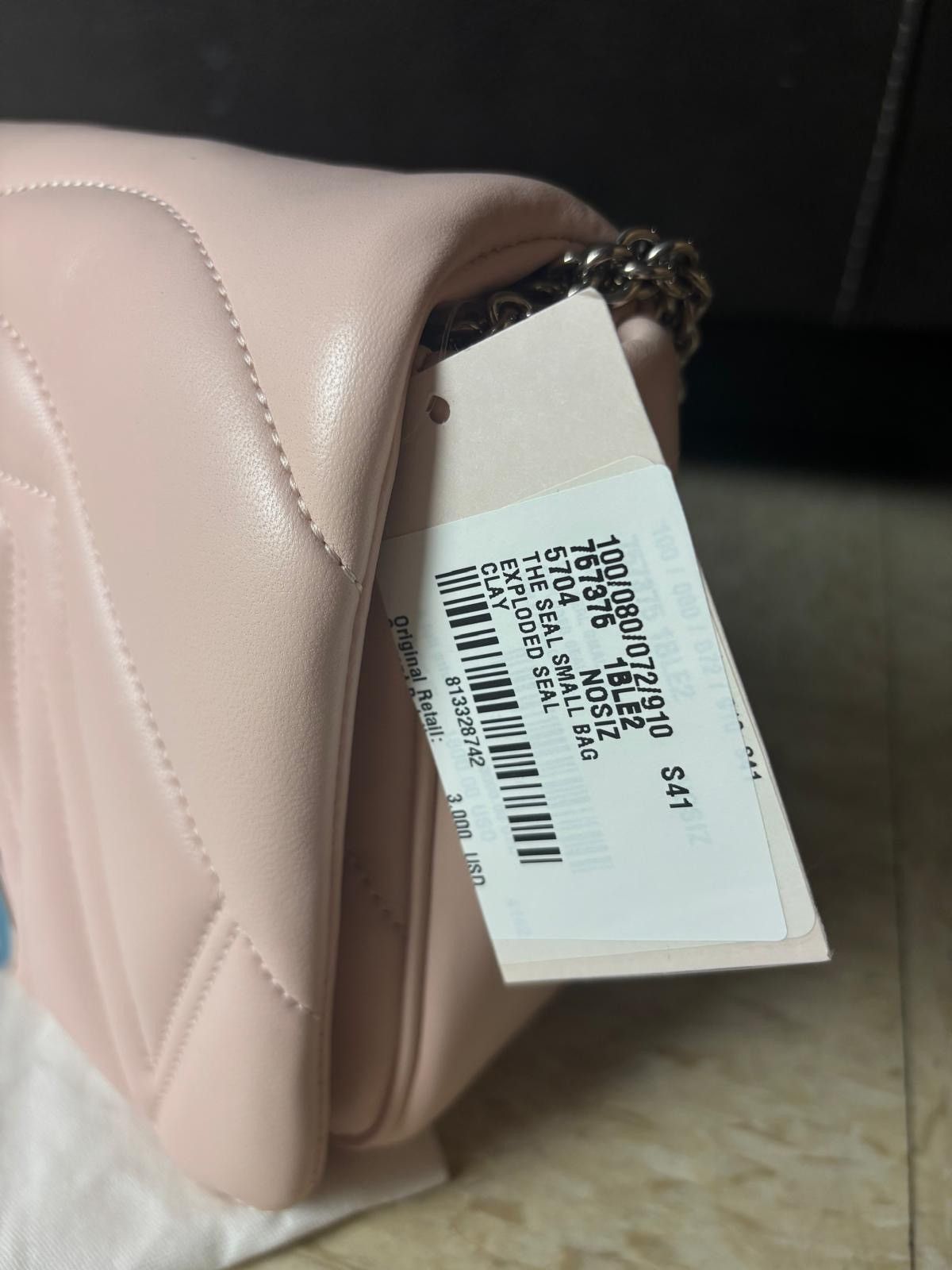 Alexander McQueen Alexander McQueen The Seal bag in pink quilted lambskin Size ONE SIZE - 10 Thumbnail