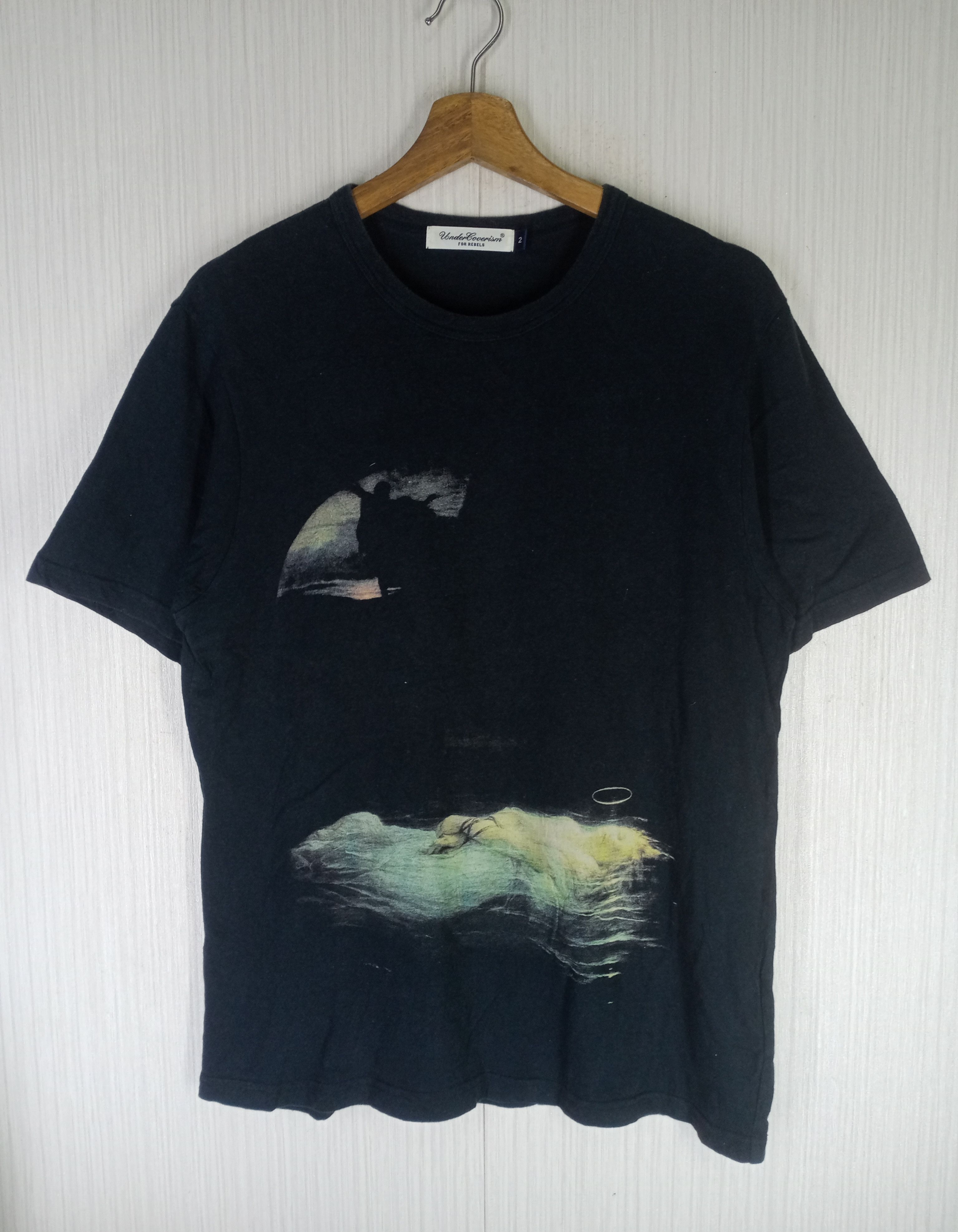 Undercoverism Tシャツ ブラック 2 レア UNDERCOVERISM Tシャツ 2 Undercoverism T-shirt short sleeve