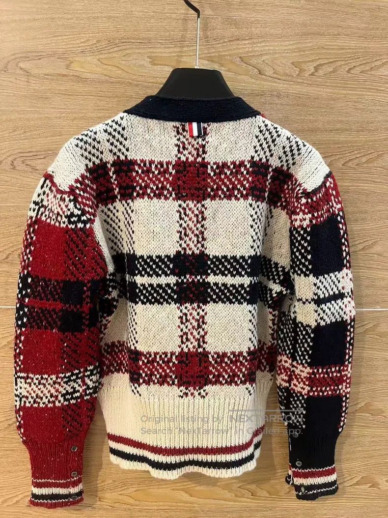 Thom Browne Thom Browne Gingham Knit Sweater Size US L / EU 52-54 / 3 - 2 Thumbnail