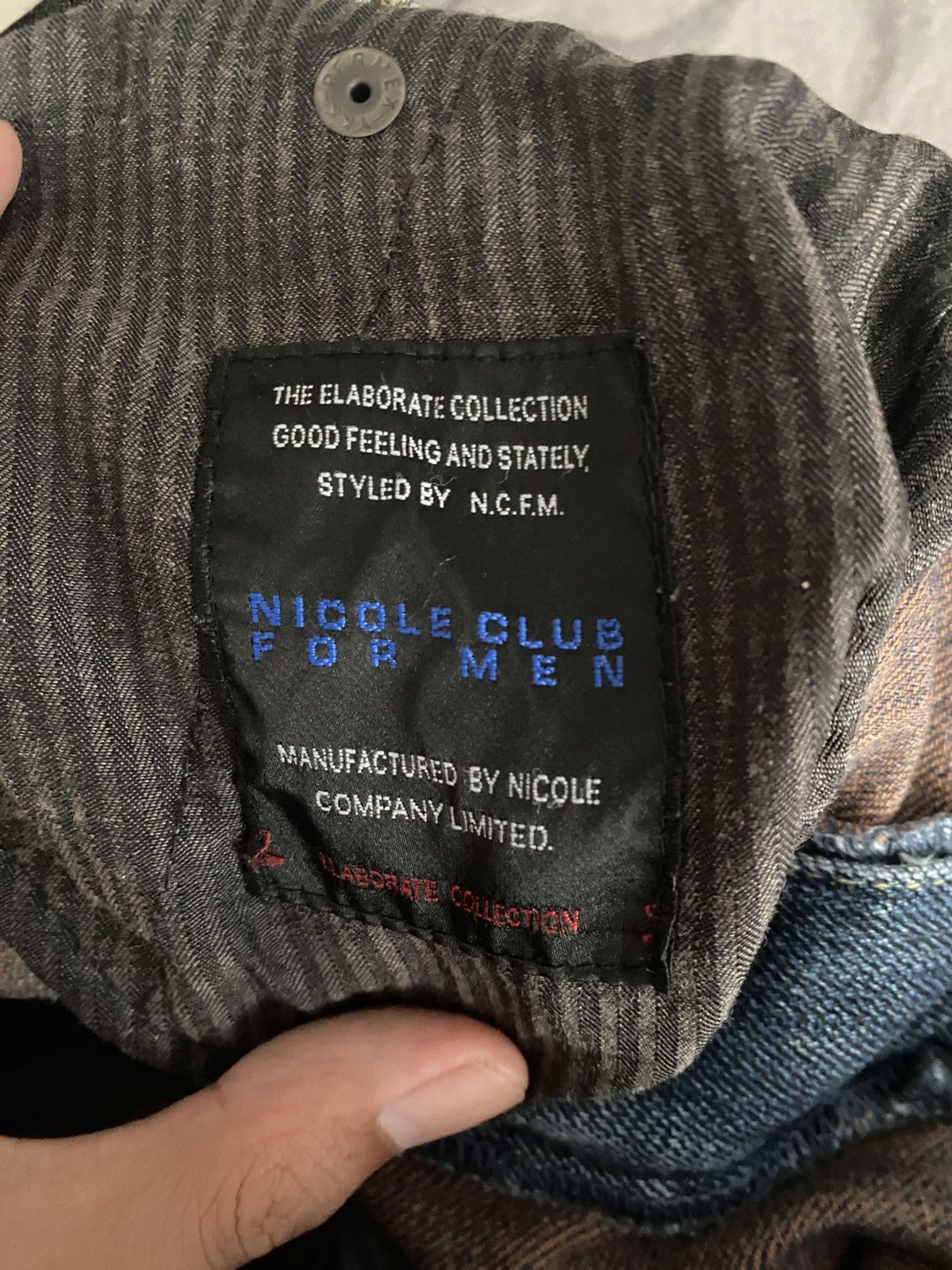 Nicole Club × Vintage NICOLE CLUB FOR MEN Japanese Pocket Utility Cargo Jeans Size US 30 / EU 46 - 16 Thumbnail