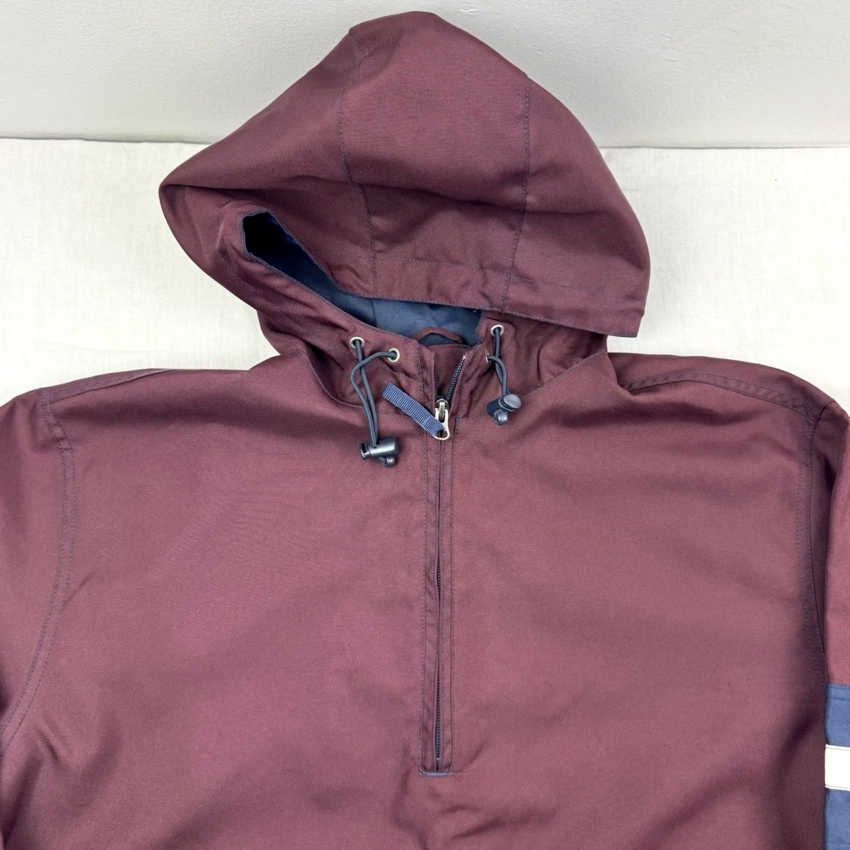 Old Navy VINTAGE Old Navy Athletic Windbreaker Jacket Adult Large Hood Pockets Y2K 2002 Blue Mens Size US L / EU 52-54 / 3 - 6 Thumbnail