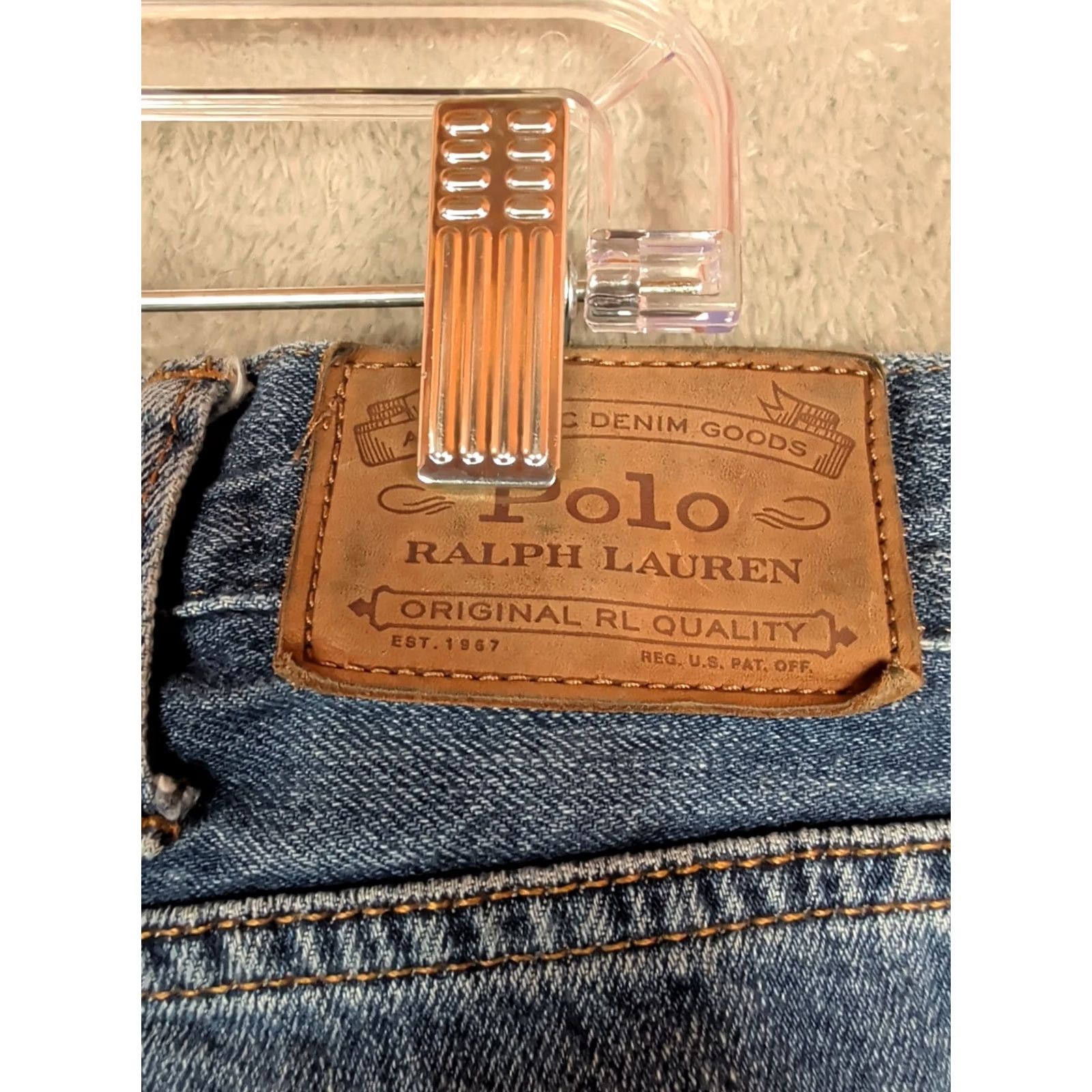 Polo Ralph Lauren Polo Ralph Lauren Jeans Mens Blue Slim Straight Varick 38x32 Size US M / EU 48-50 / 2 - 5 Thumbnail